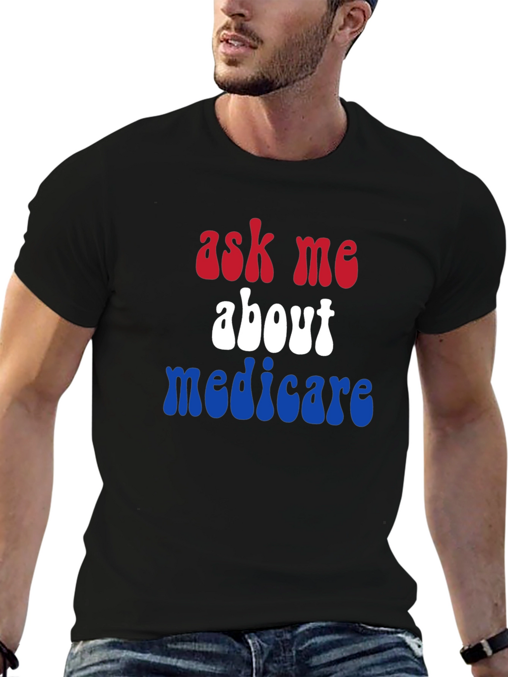 Ask Me About Medicare Patriotic T-Shirt