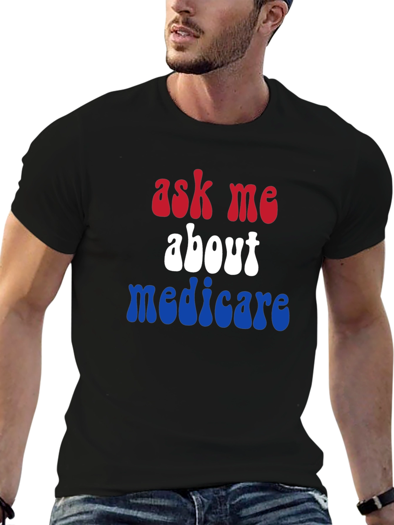 Ask Me About Medicare Patriotic T-Shirt