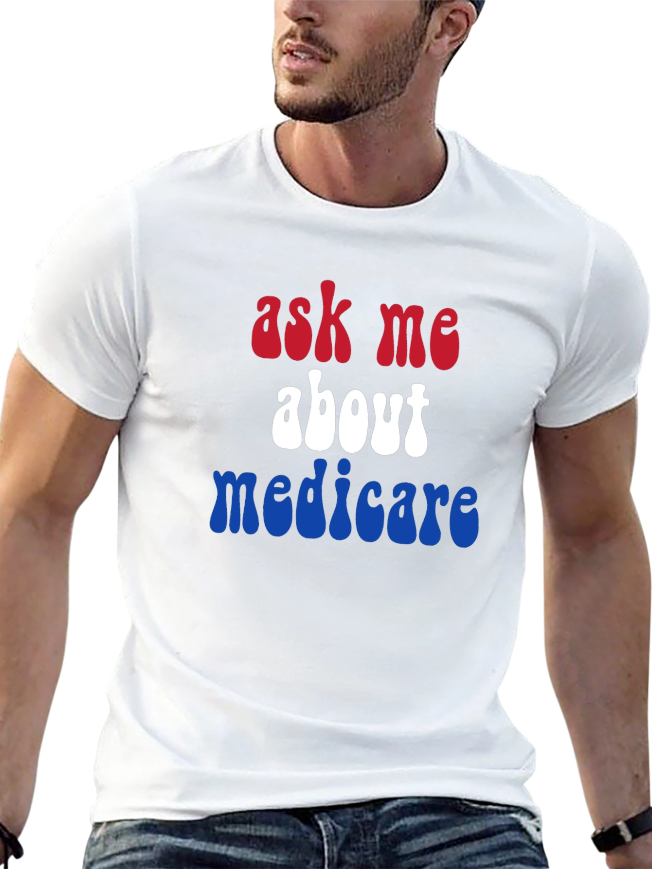 Ask Me About Medicare Patriotic T-Shirt