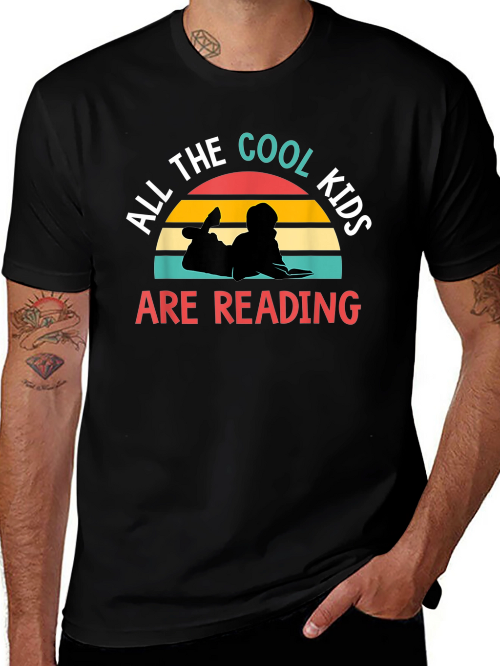 Cool Kids Reading Graphic T-Shirt