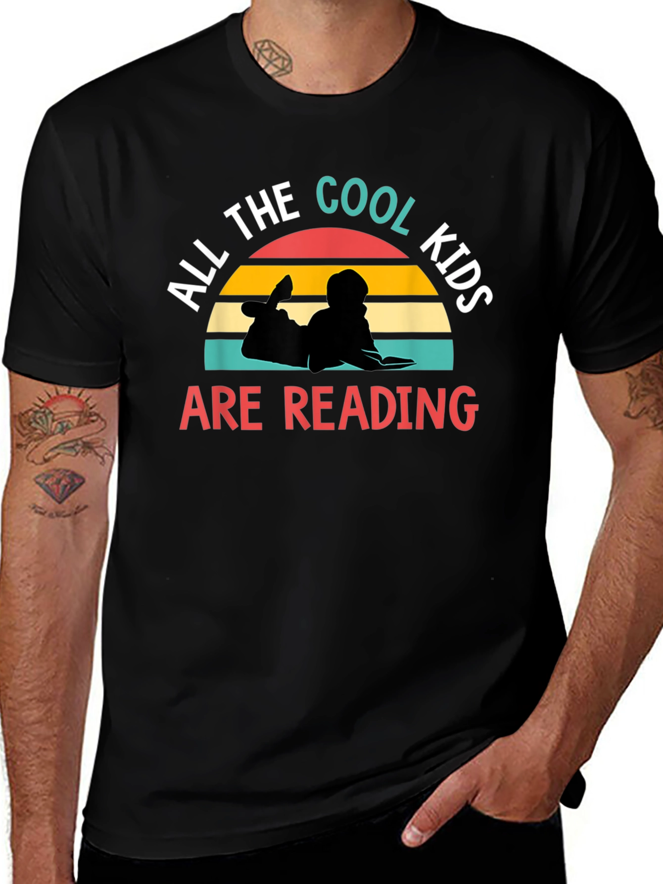 Cool Kids Reading Graphic T-Shirt