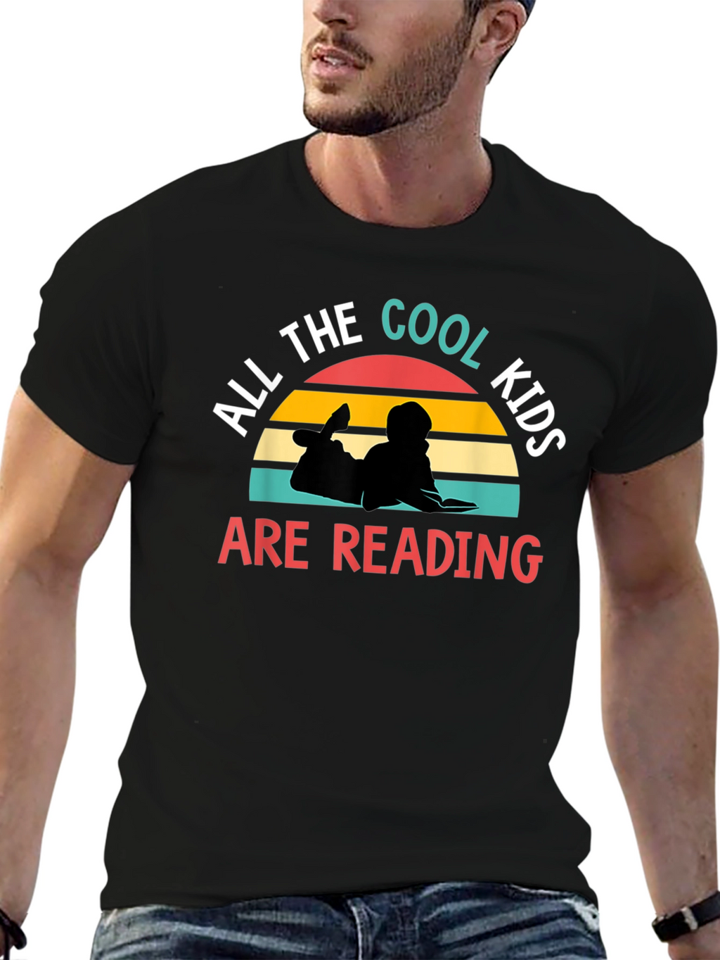 Cool Kids Reading Graphic T-Shirt