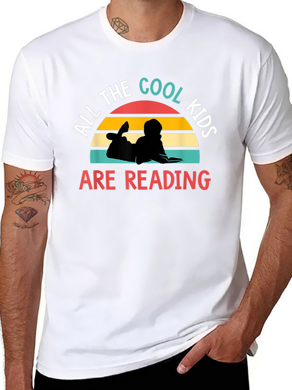 Cool Kids Reading Graphic T-Shirt
