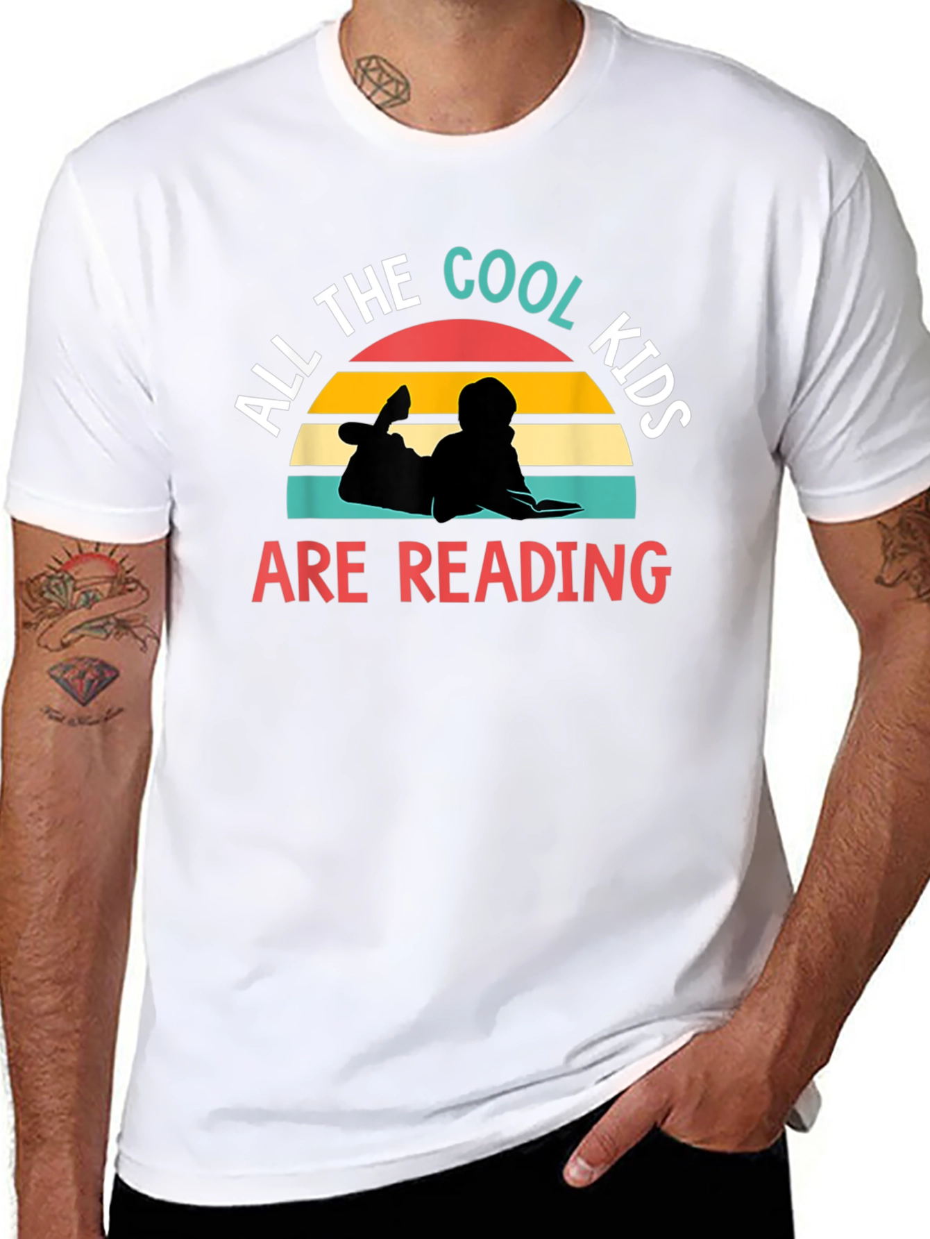 Cool Kids Reading Graphic T-Shirt