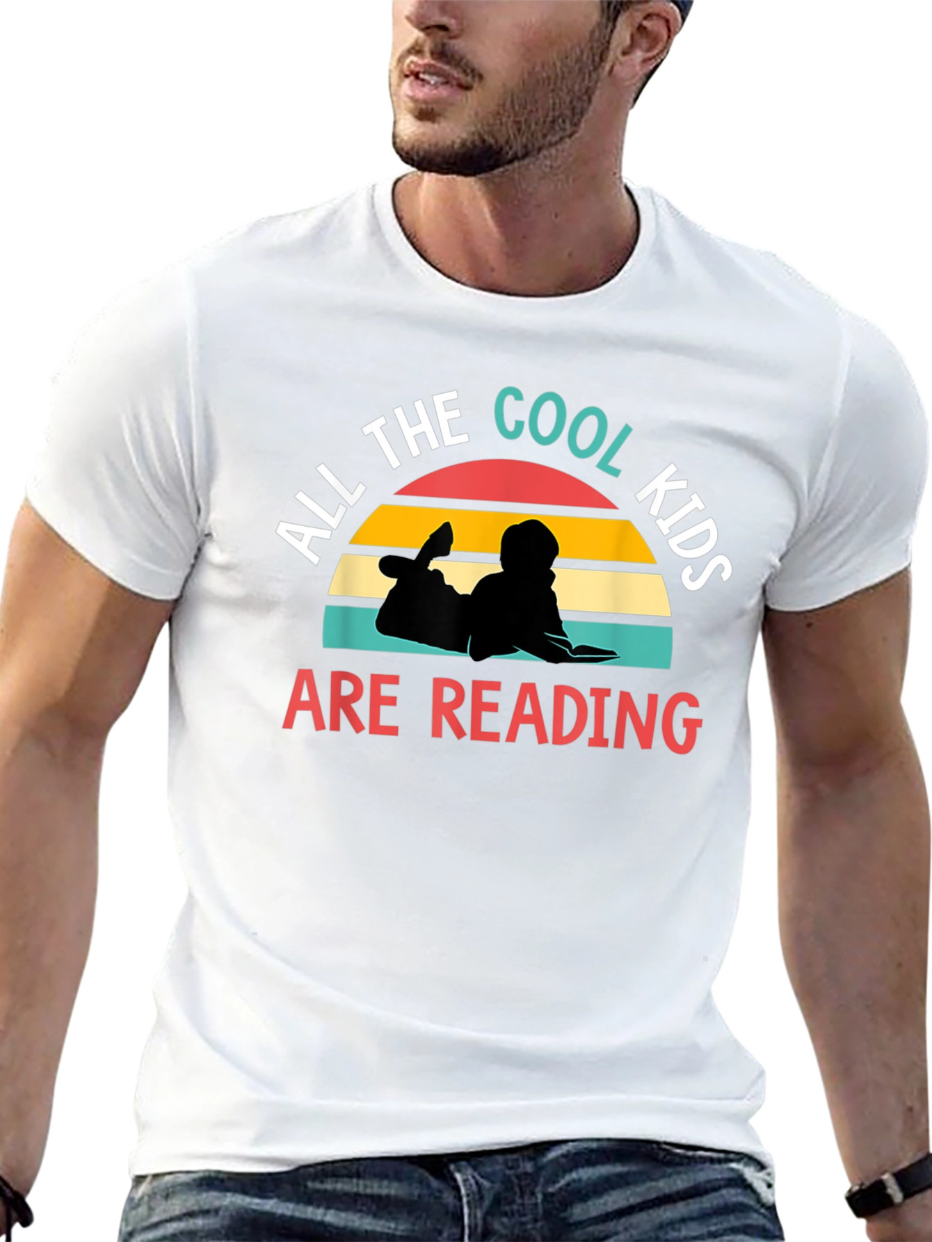 Cool Kids Reading Graphic T-Shirt