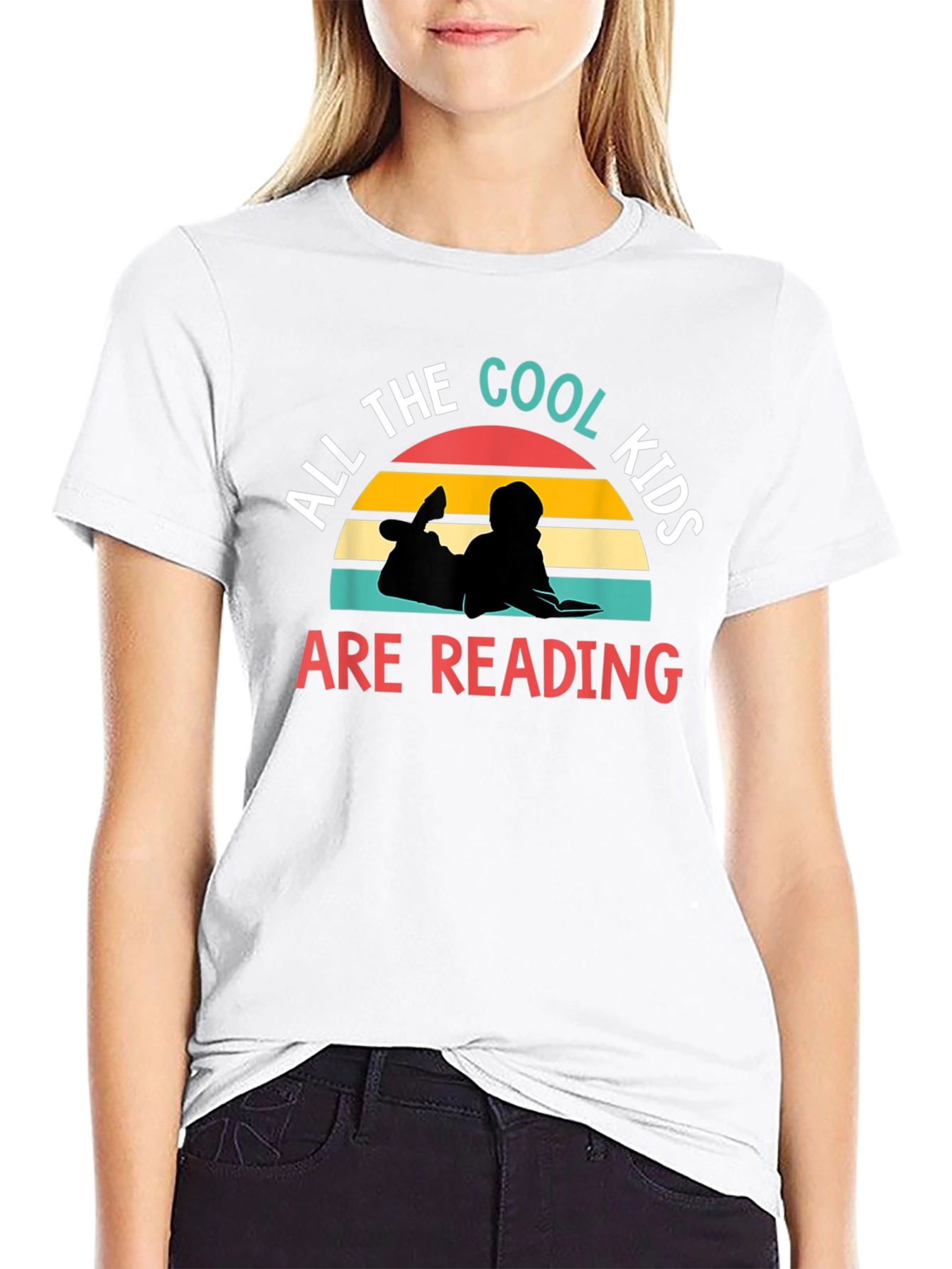 Cool Kids Reading Graphic T-Shirt