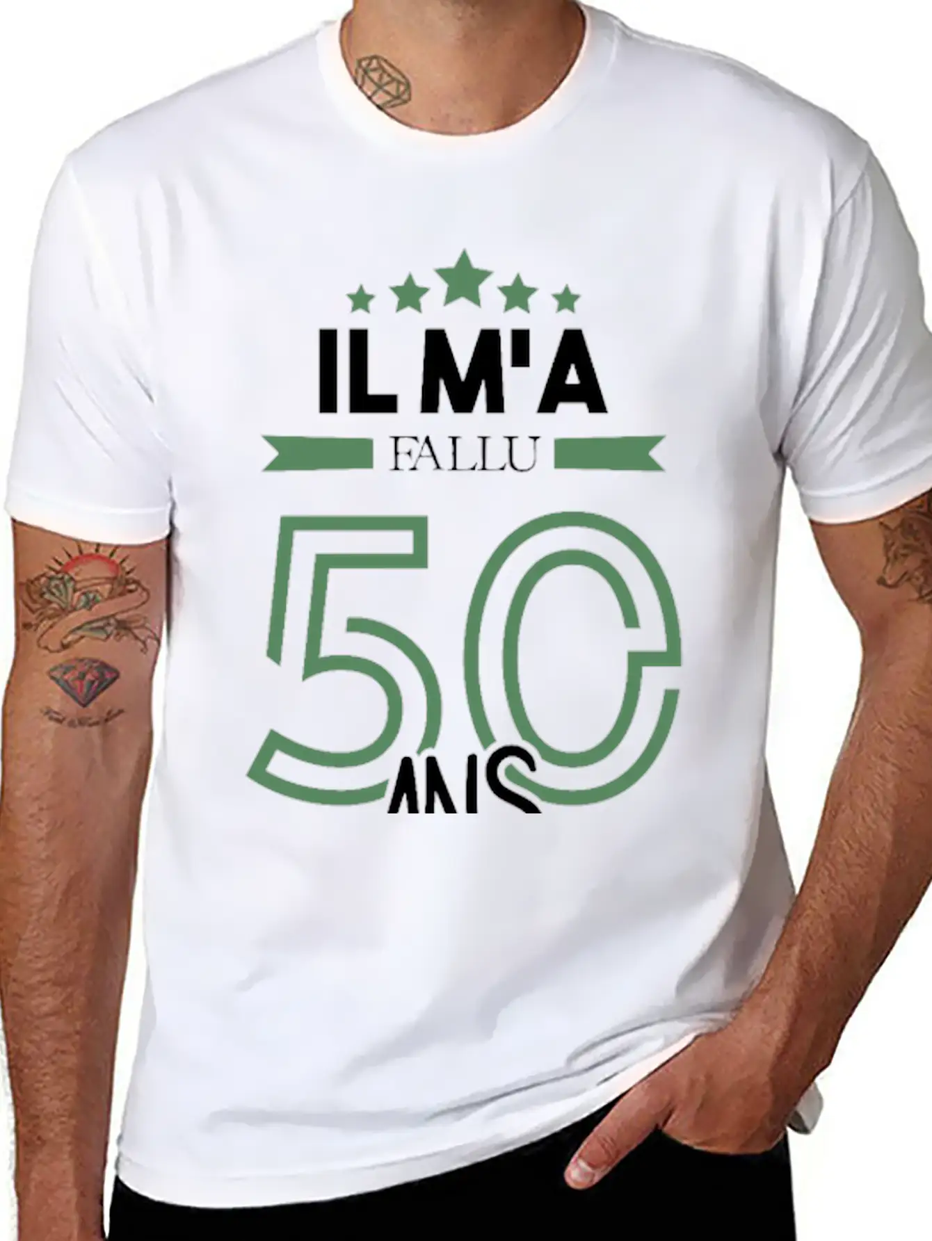 Il M'a Fallu 50 Ans Pour Atteindre La Perfection Basic Graphic T-Shirt – Daily Comfort In Soft Cotton