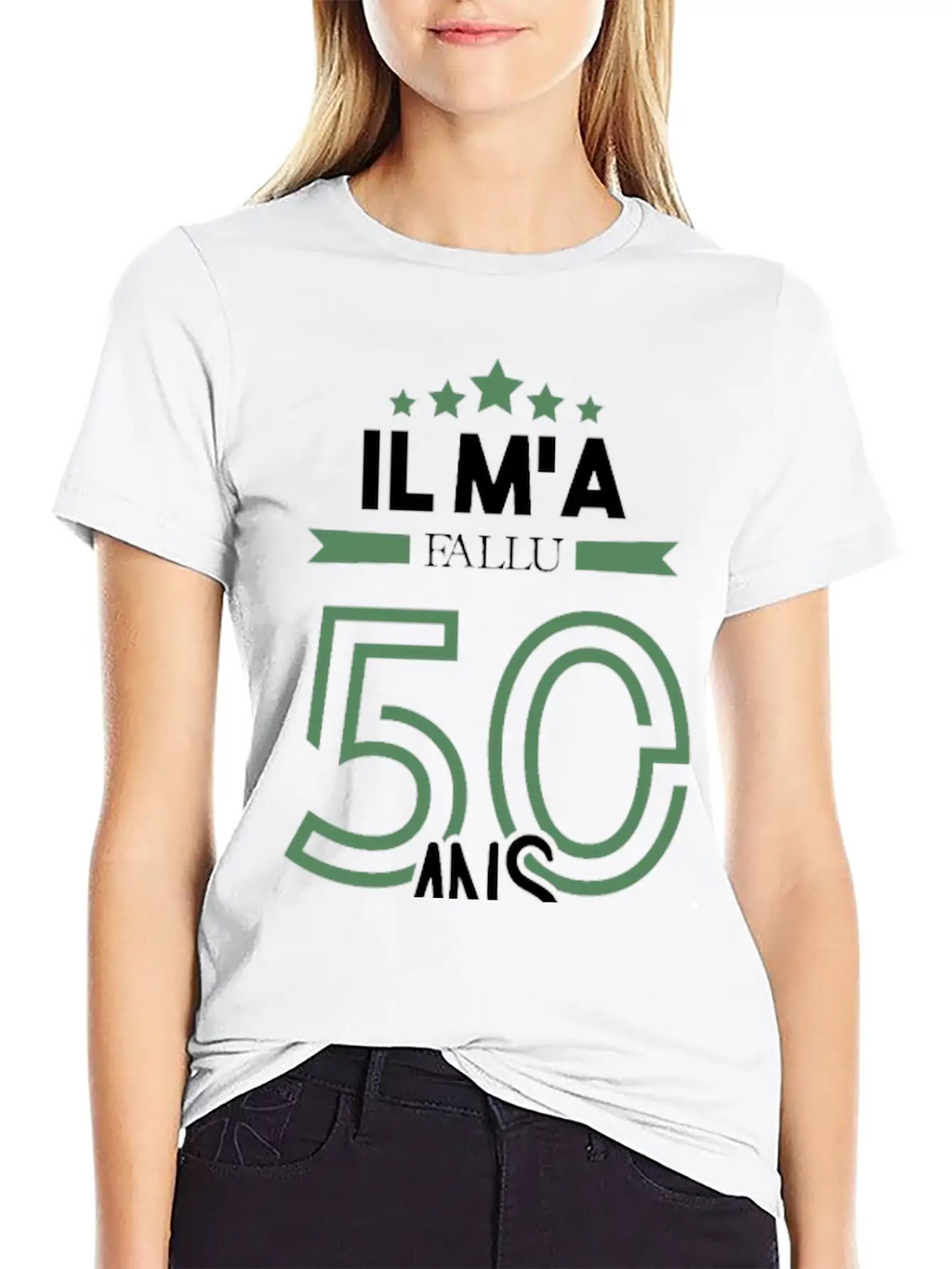 Il M'a Fallu 50 Ans Pour Atteindre La Perfection Basic Graphic T-Shirt – Daily Comfort In Soft Cotton