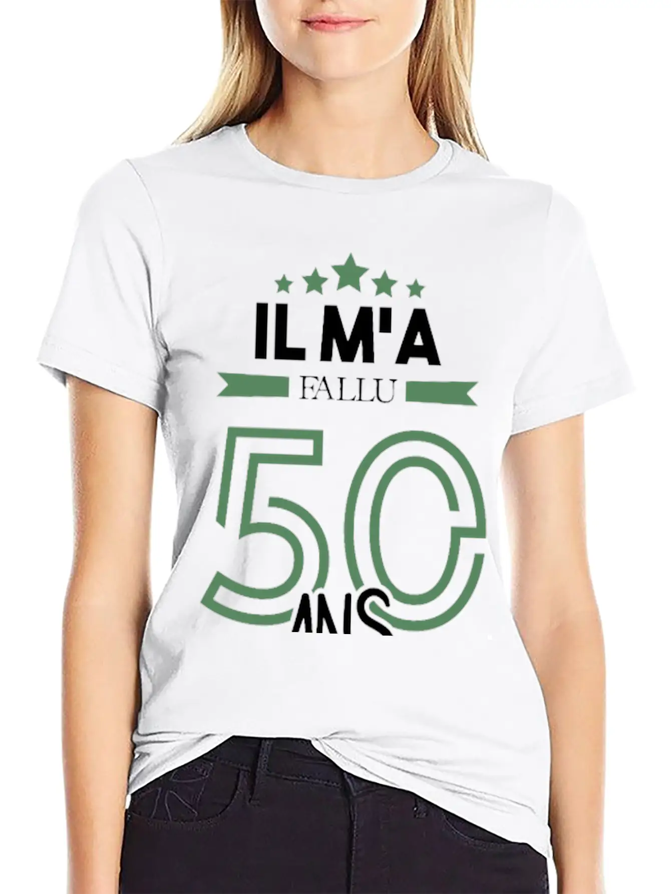 Il M'a Fallu 50 Ans Pour Atteindre La Perfection Basic Graphic T-Shirt – Daily Comfort In Soft Cotton