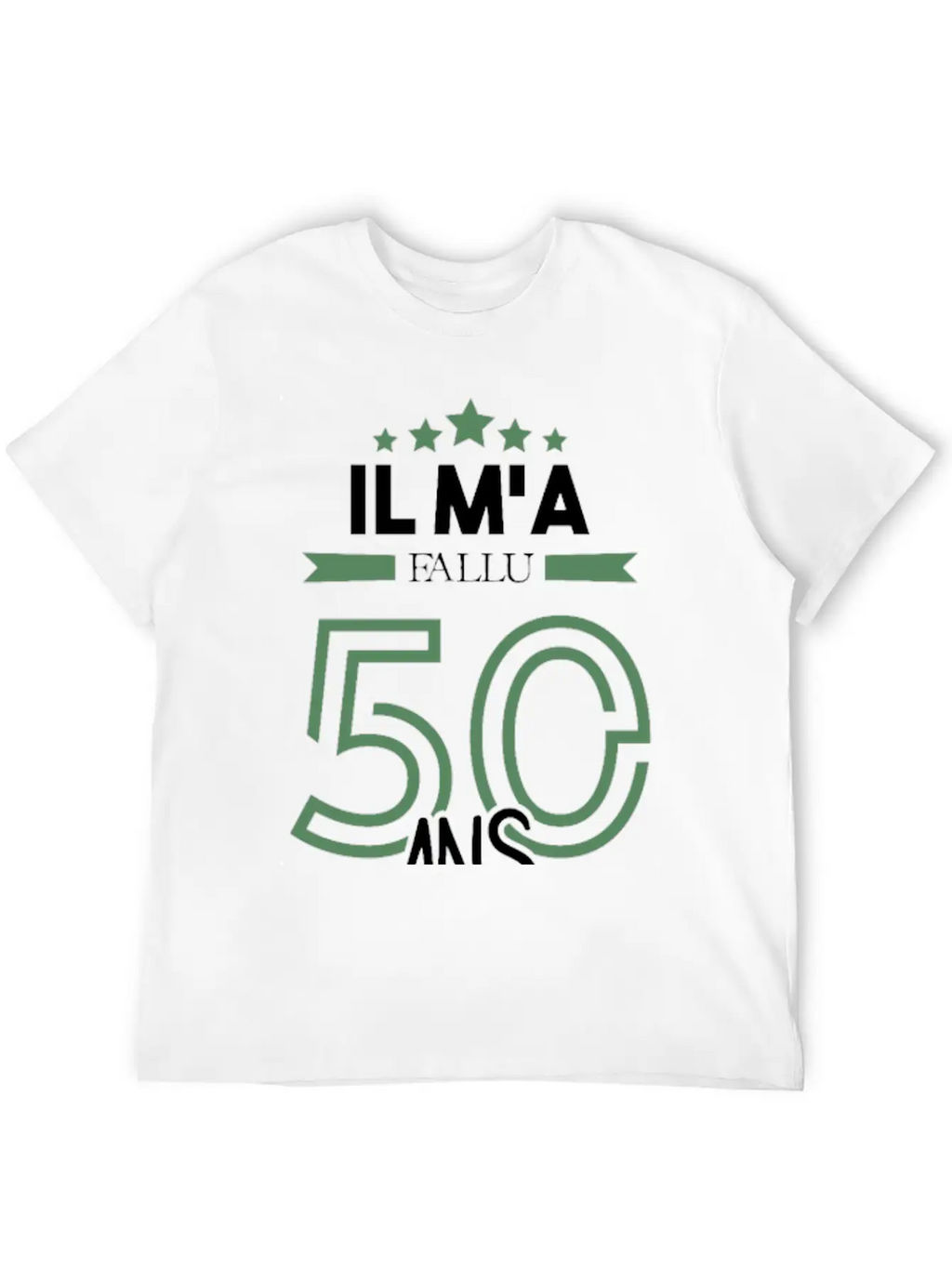 Il M'a Fallu 50 Ans Pour Atteindre La Perfection Basic Graphic T-Shirt – Daily Comfort In Soft Cotton
