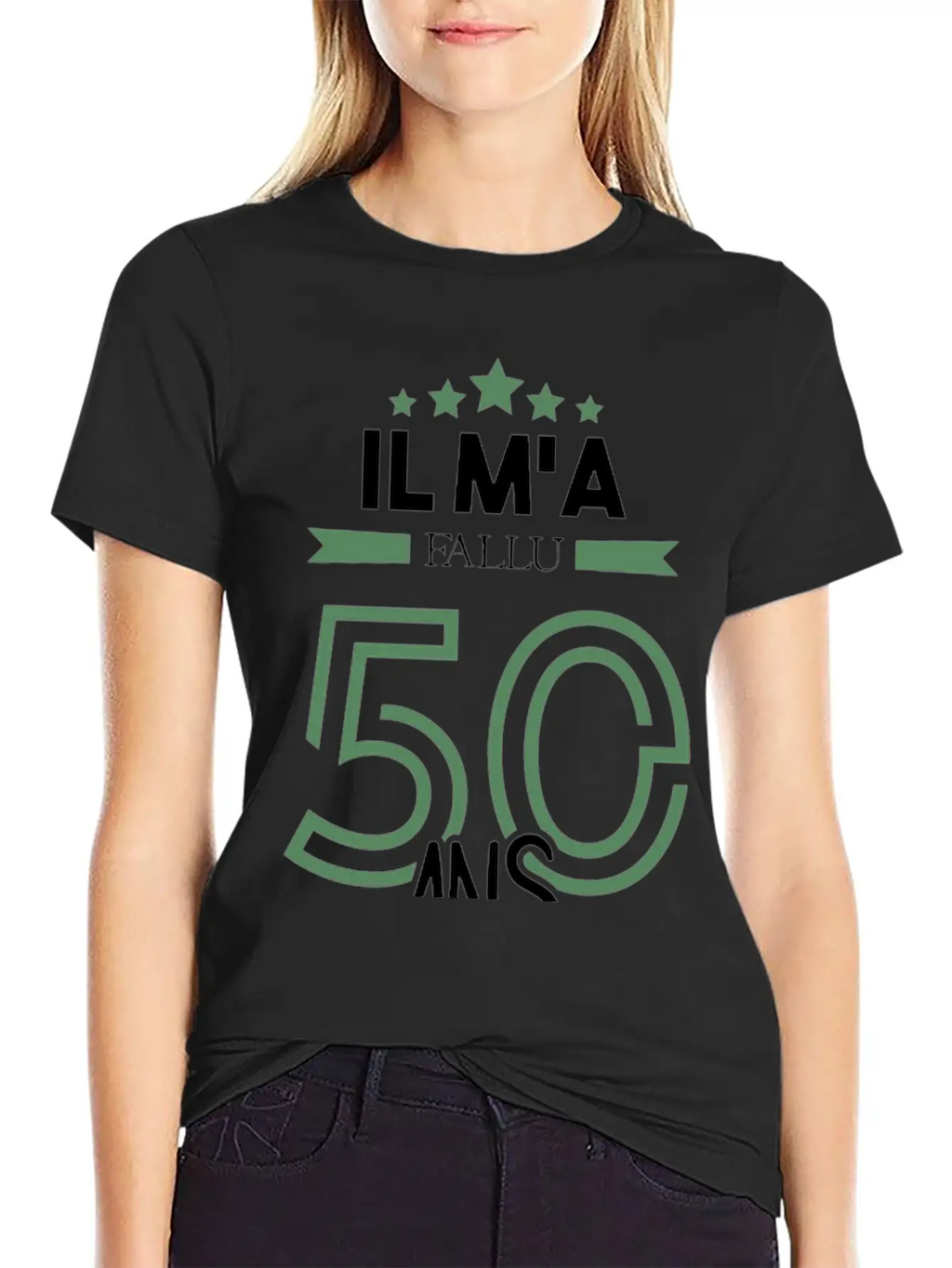 Il M'a Fallu 50 Ans Pour Atteindre La Perfection Basic Graphic T-Shirt – Daily Comfort In Soft Cotton