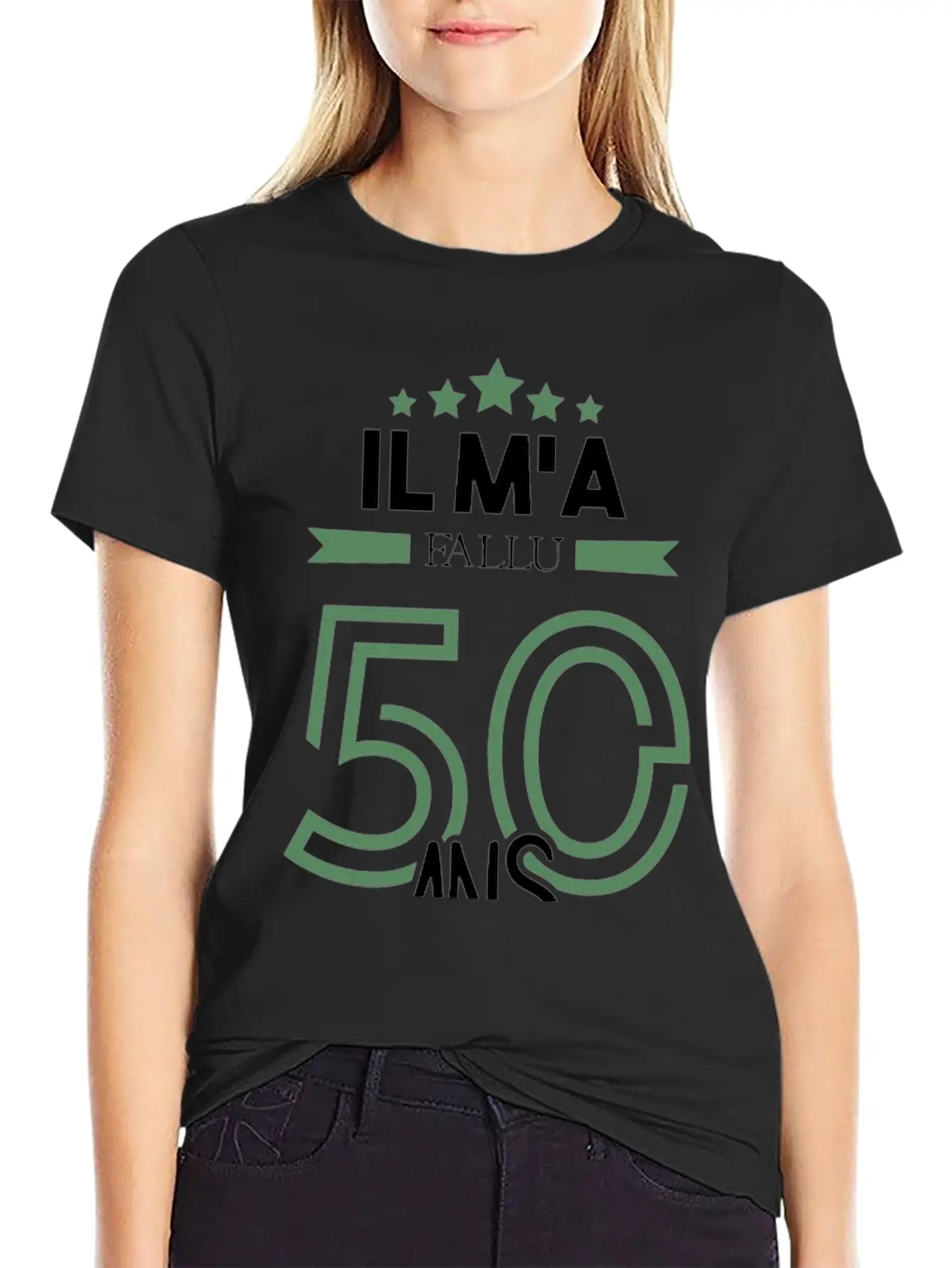 Il M'a Fallu 50 Ans Pour Atteindre La Perfection Basic Graphic T-Shirt – Daily Comfort In Soft Cotton