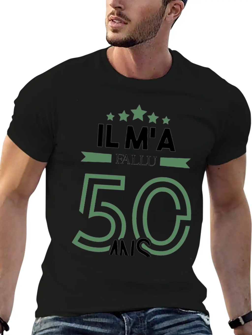Il M'a Fallu 50 Ans Pour Atteindre La Perfection Basic Graphic T-Shirt – Daily Comfort In Soft Cotton