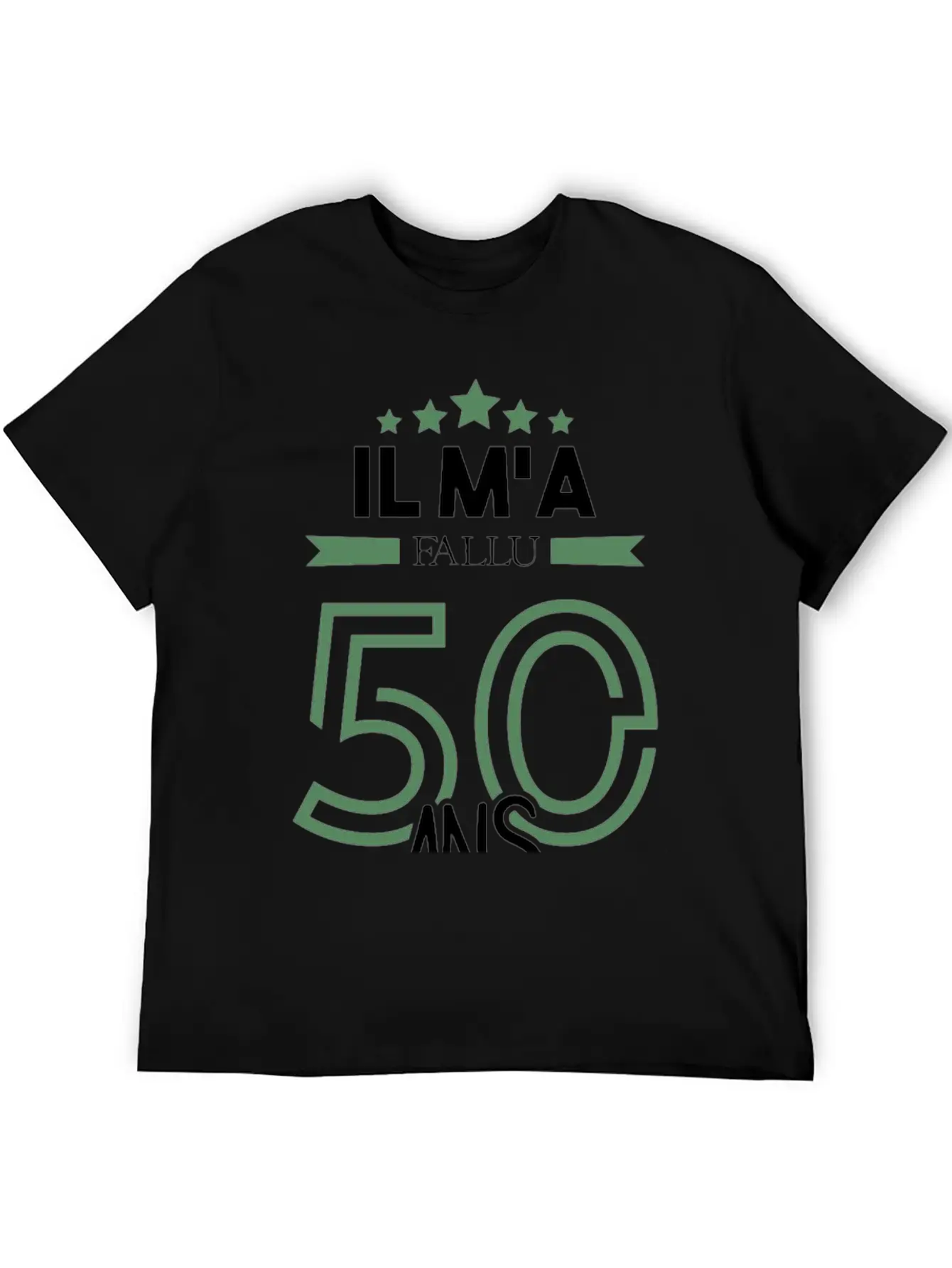 Il M'a Fallu 50 Ans Pour Atteindre La Perfection Basic Graphic T-Shirt – Daily Comfort In Soft Cotton
