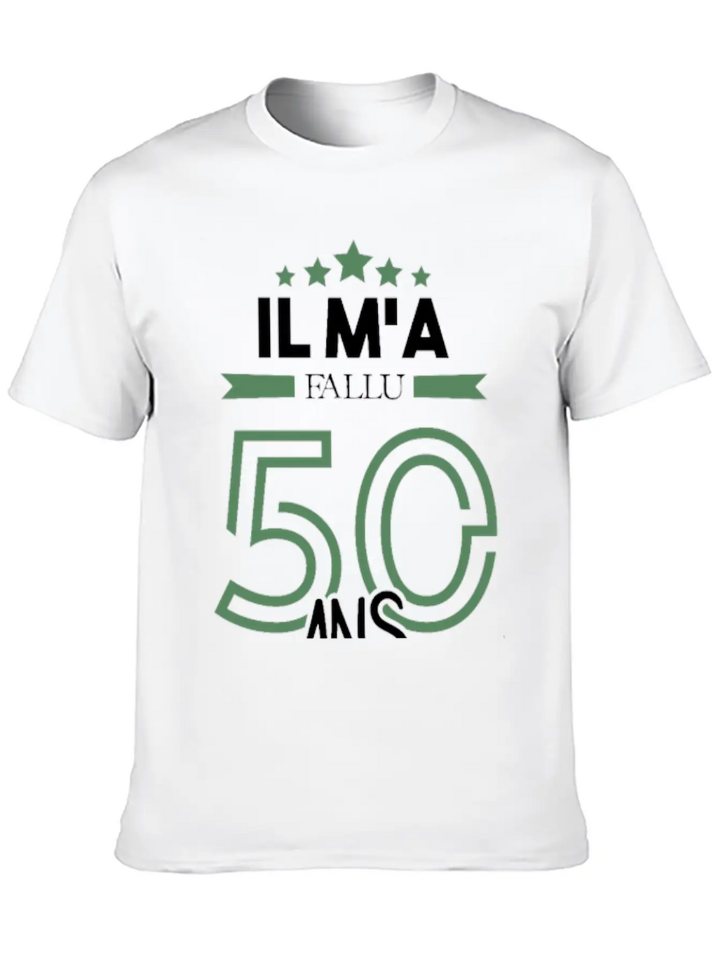 Il M'a Fallu 50 Ans Pour Atteindre La Perfection Basic Graphic T-Shirt – Daily Comfort In Soft Cotton