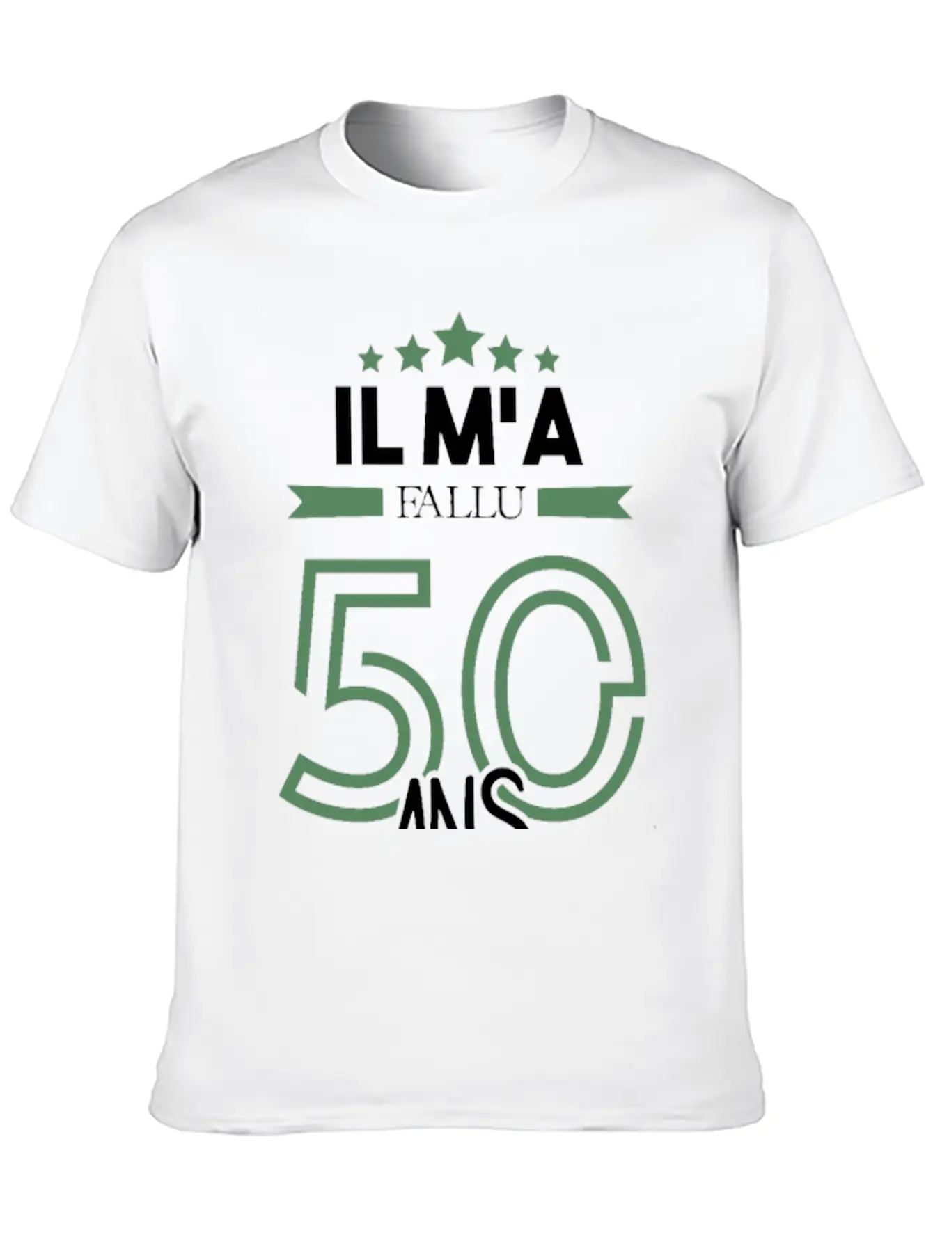Il M'a Fallu 50 Ans Pour Atteindre La Perfection Basic Graphic T-Shirt – Daily Comfort In Soft Cotton