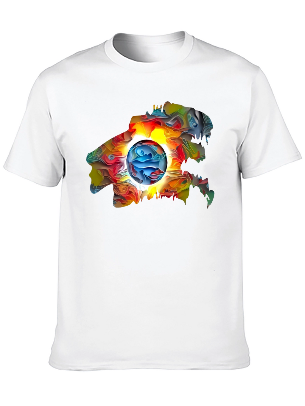 Abstract Art Graphic Black T-Shirt