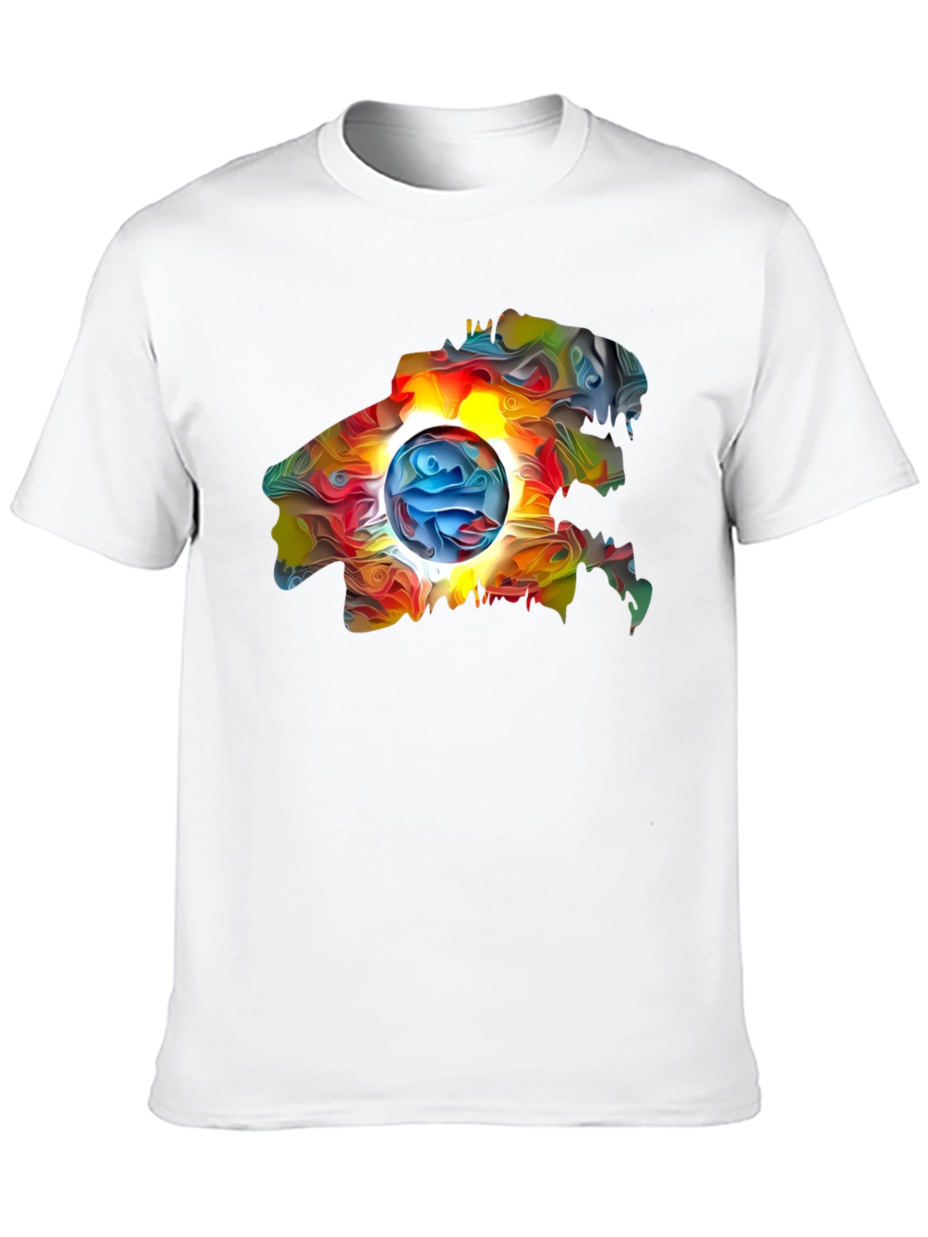 Abstract Art Graphic Black T-Shirt