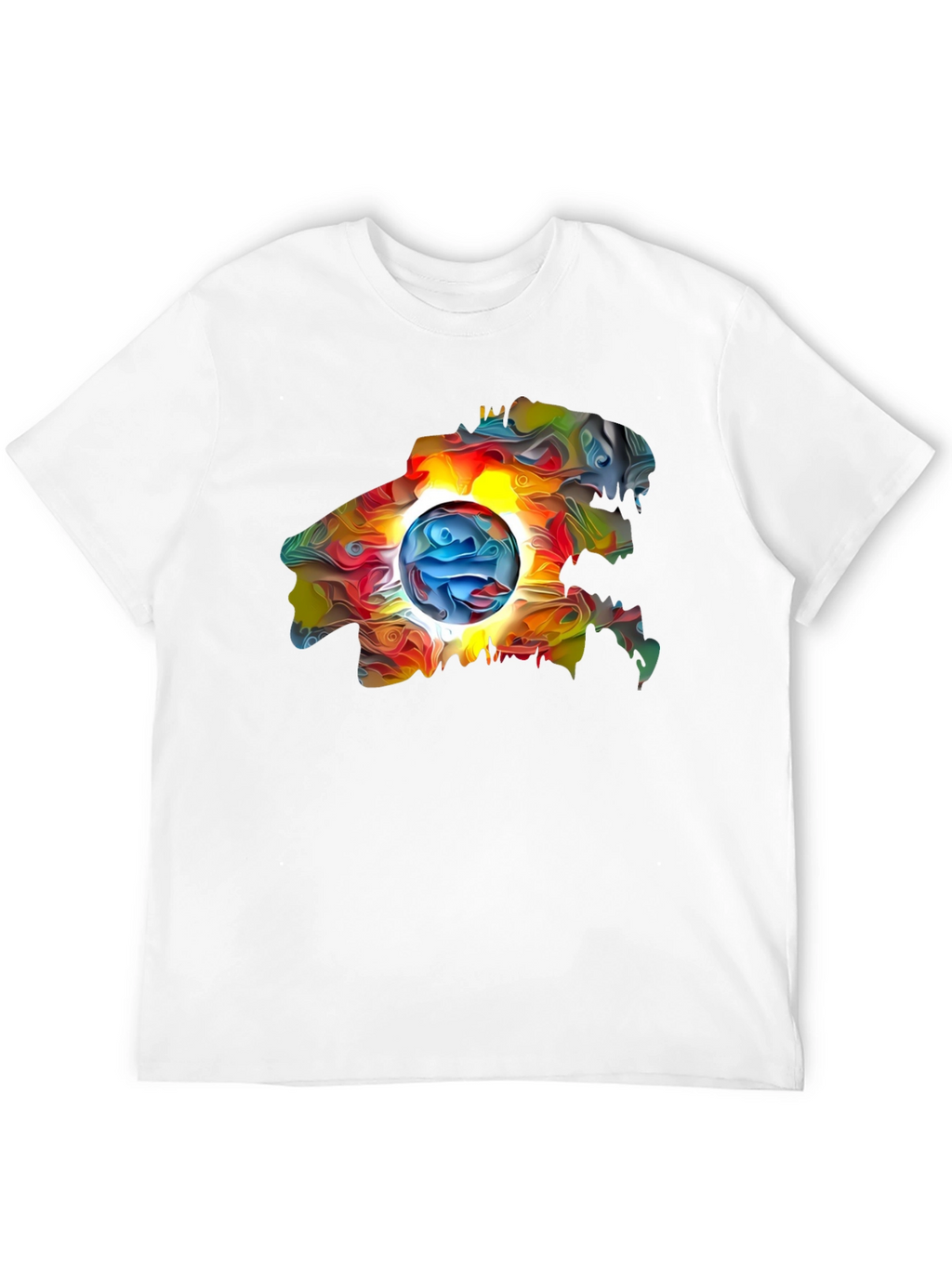 Abstract Art Graphic Black T-Shirt