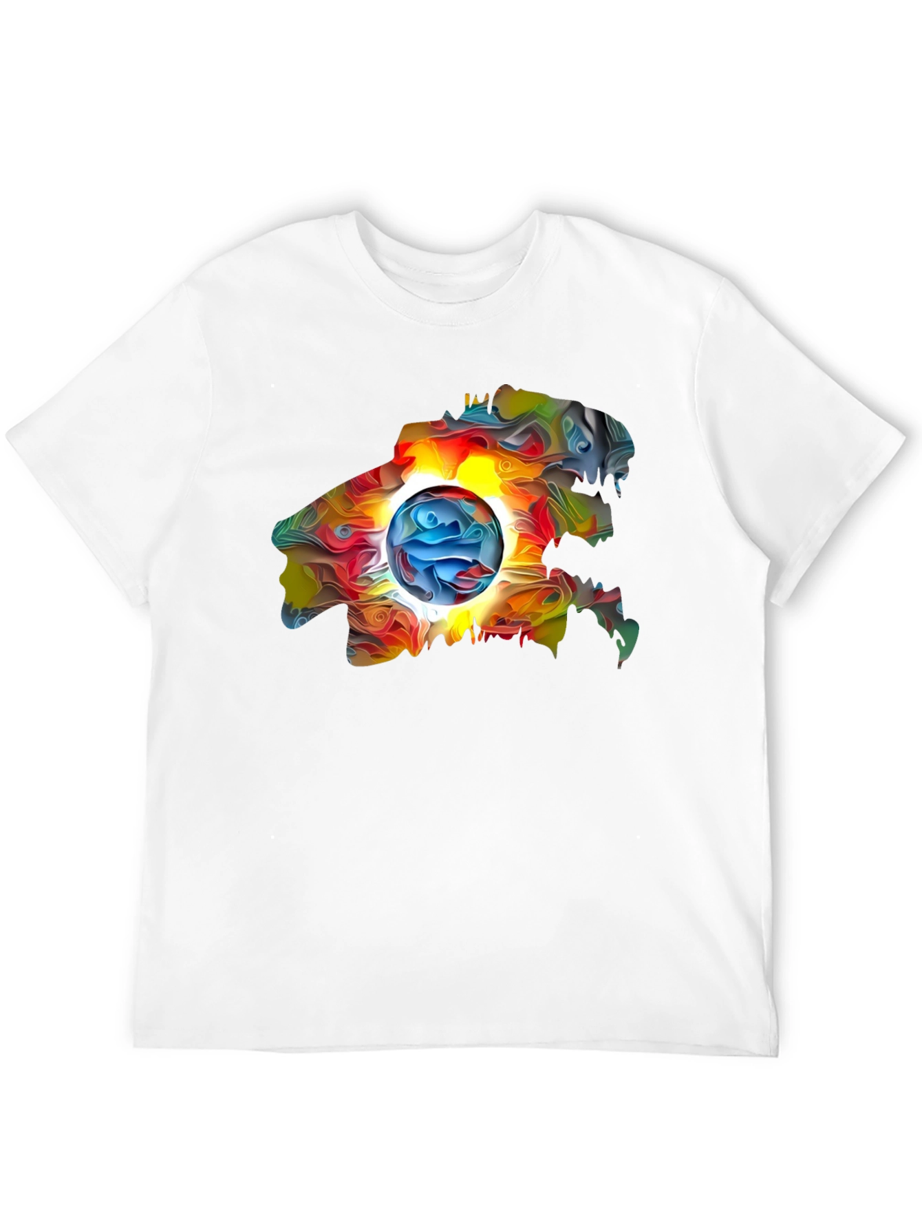 Abstract Art Graphic Black T-Shirt