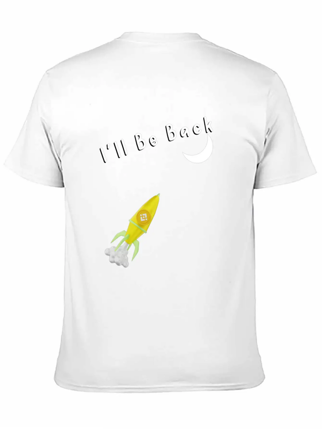 I'll Be Back To The Moon Rocket Spaceship Crypto C Classic Cotton Tee – Unisex Comfort For Any Season