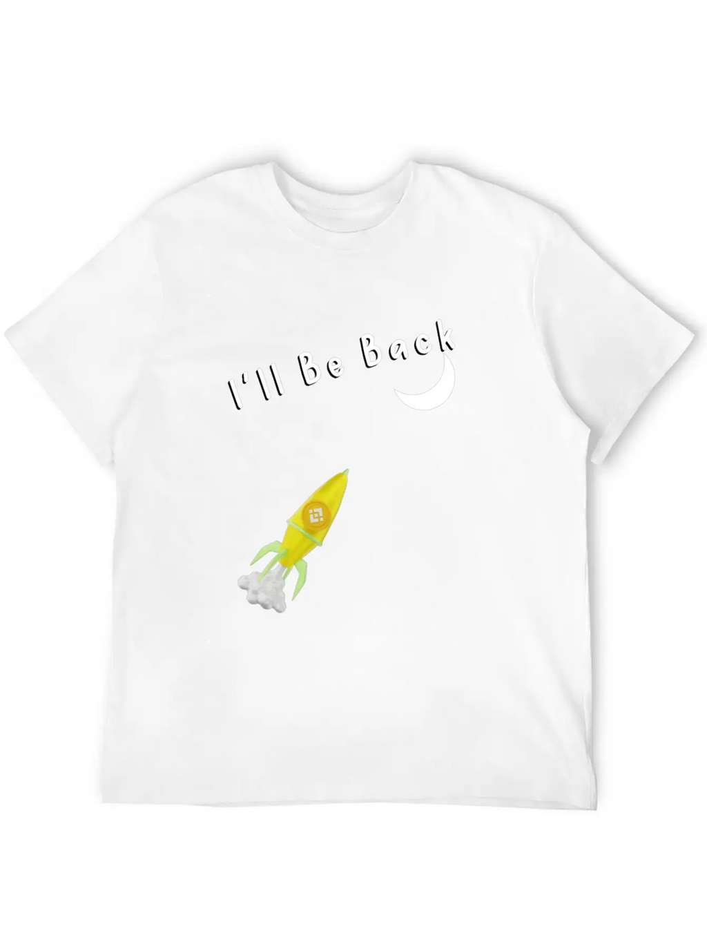 I'll Be Back To The Moon Rocket Spaceship Crypto C Classic Cotton Tee – Unisex Comfort For Any Season