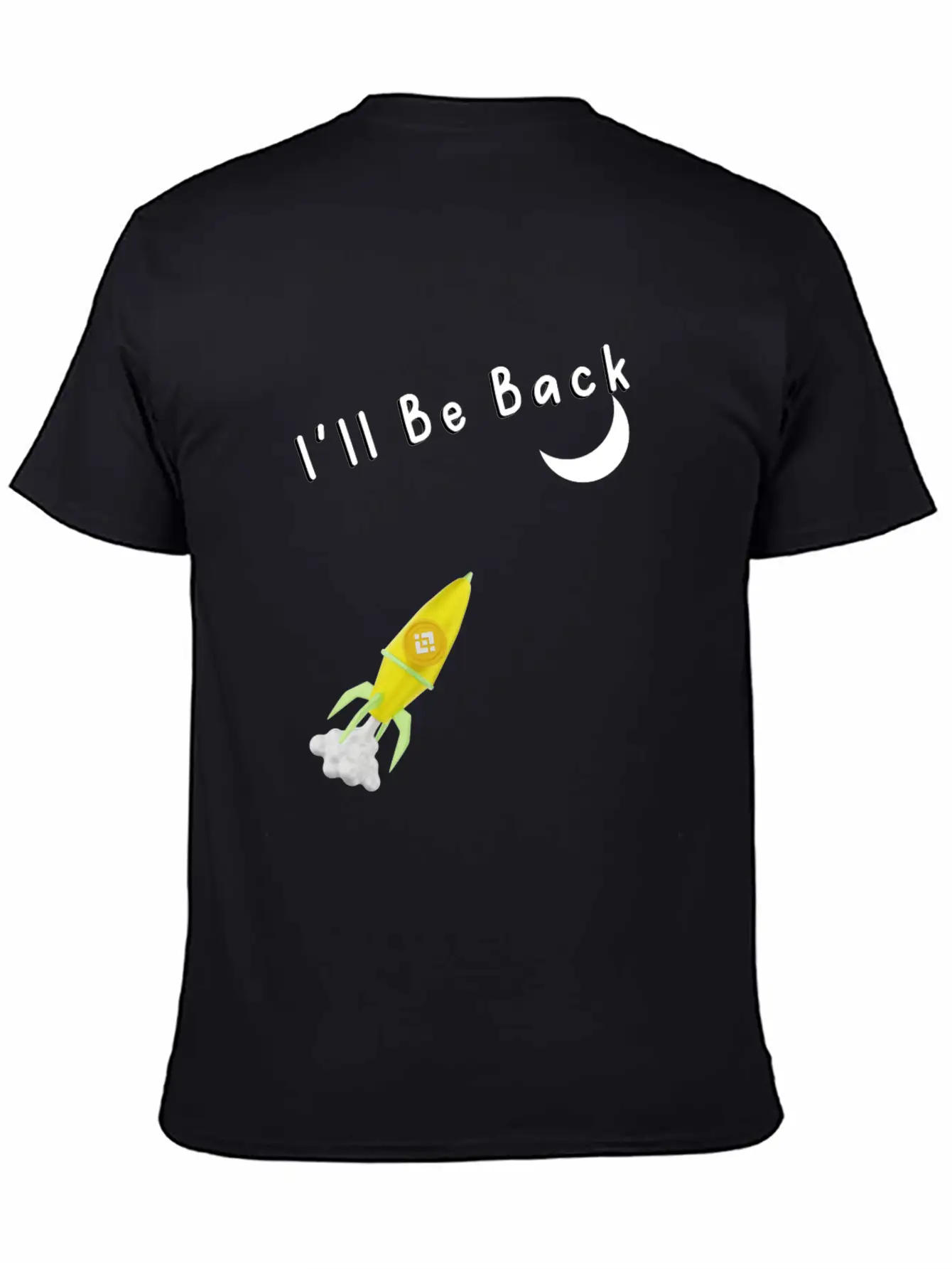 I'll Be Back To The Moon Rocket Spaceship Crypto C Classic Cotton Tee – Unisex Comfort For Any Season