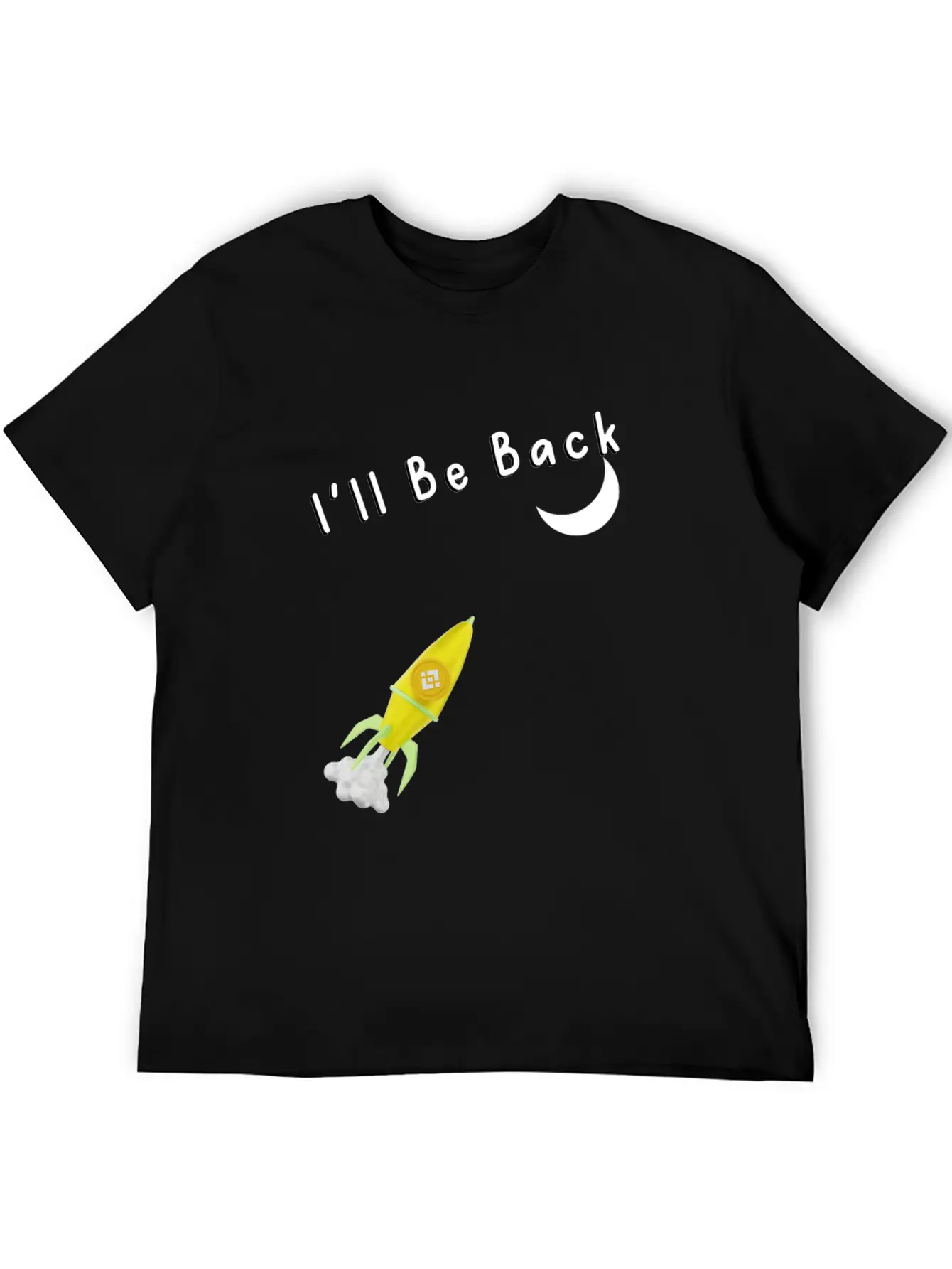 I'll Be Back To The Moon Rocket Spaceship Crypto C Classic Cotton Tee – Unisex Comfort For Any Season