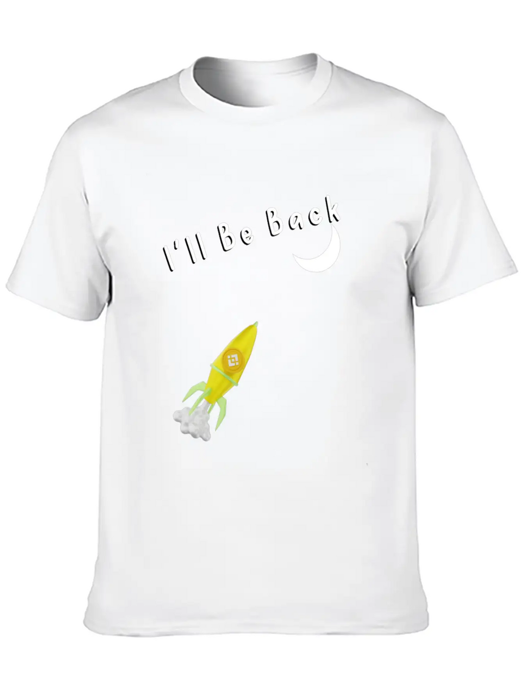 I'll Be Back To The Moon Rocket Spaceship Crypto C Classic Cotton Tee – Unisex Comfort For Any Season