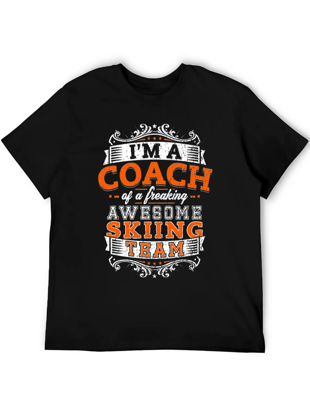 I'm A Coach Of A Freaking Awesome Skiing Team Timeless Short Sleeve Tee – Comfy And Minimalist Design