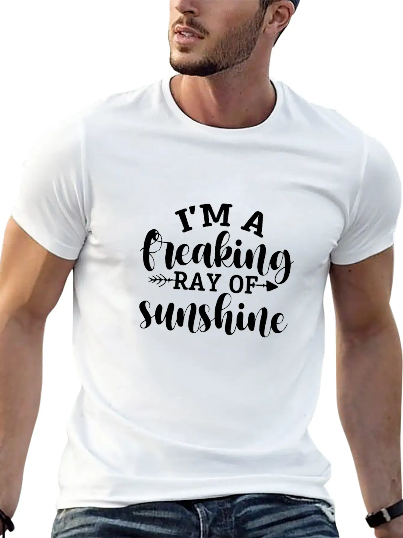 I'm A Freaking Ray Of Sunshine Timeless Short Sleeve Tee – Comfy And Minimalist Design