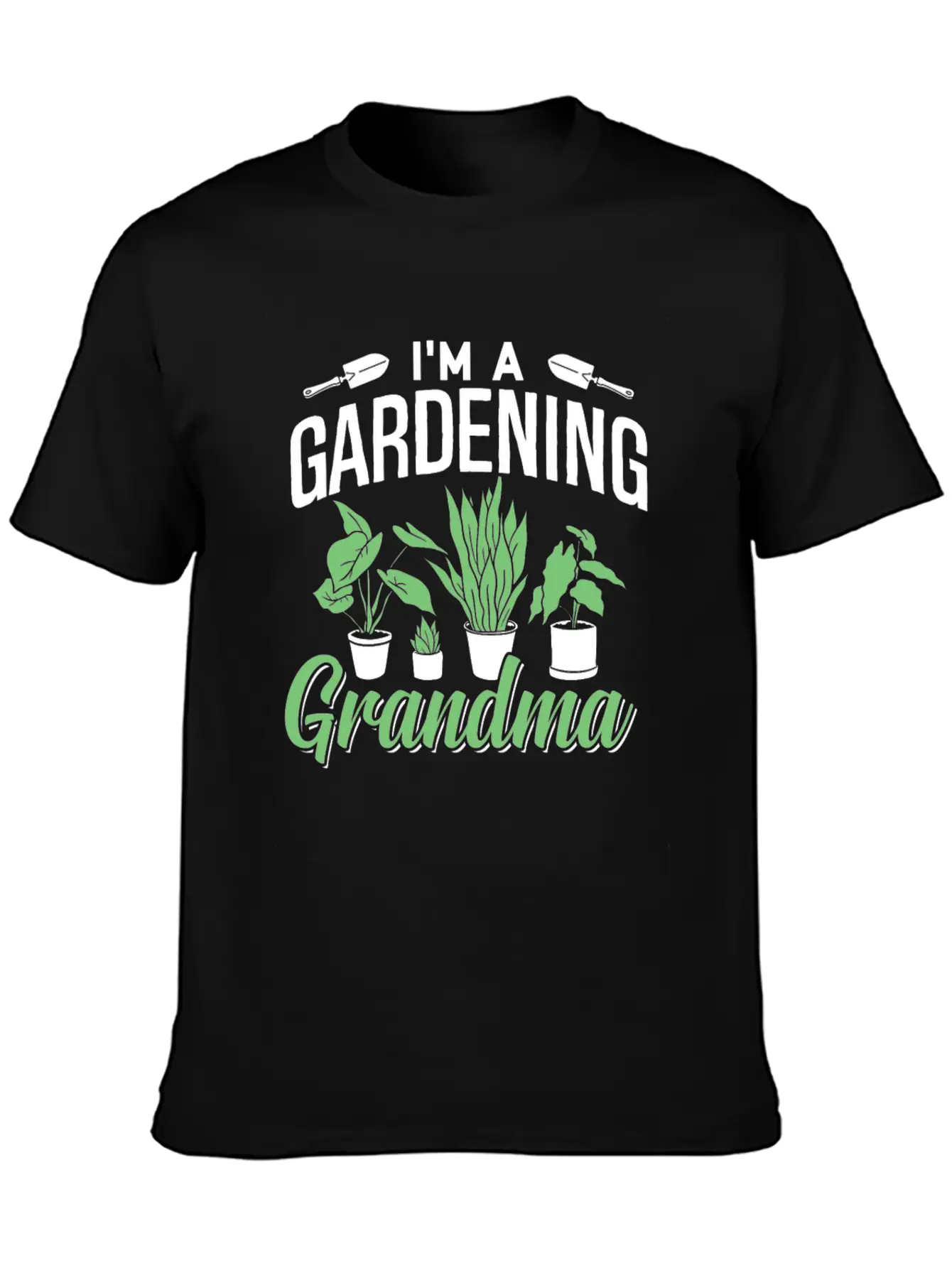 I'm A Gardening Grandma Gardener Granny Garden Basic Graphic T-Shirt – Daily Comfort In Soft Cotton