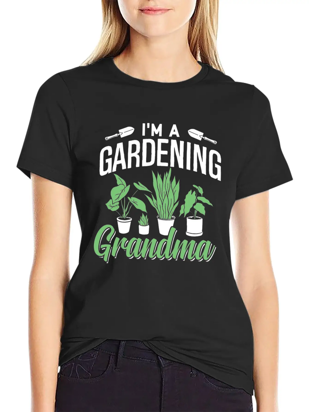 I'm A Gardening Grandma Gardener Granny Garden Basic Graphic T-Shirt – Daily Comfort In Soft Cotton