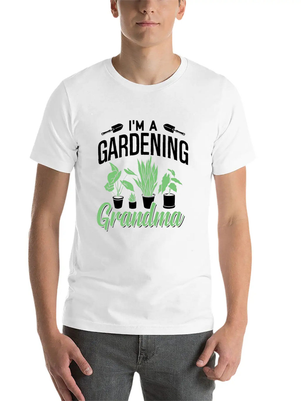 I'm A Gardening Grandma Gardener Granny Garden Basic Graphic T-Shirt – Daily Comfort In Soft Cotton