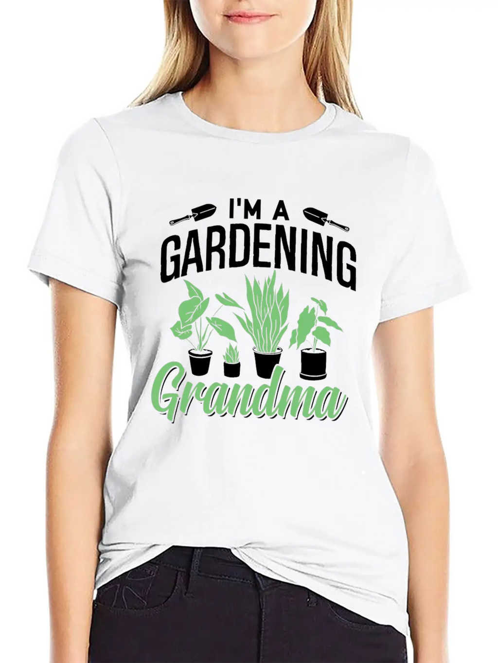 I'm A Gardening Grandma Gardener Granny Garden Basic Graphic T-Shirt – Daily Comfort In Soft Cotton