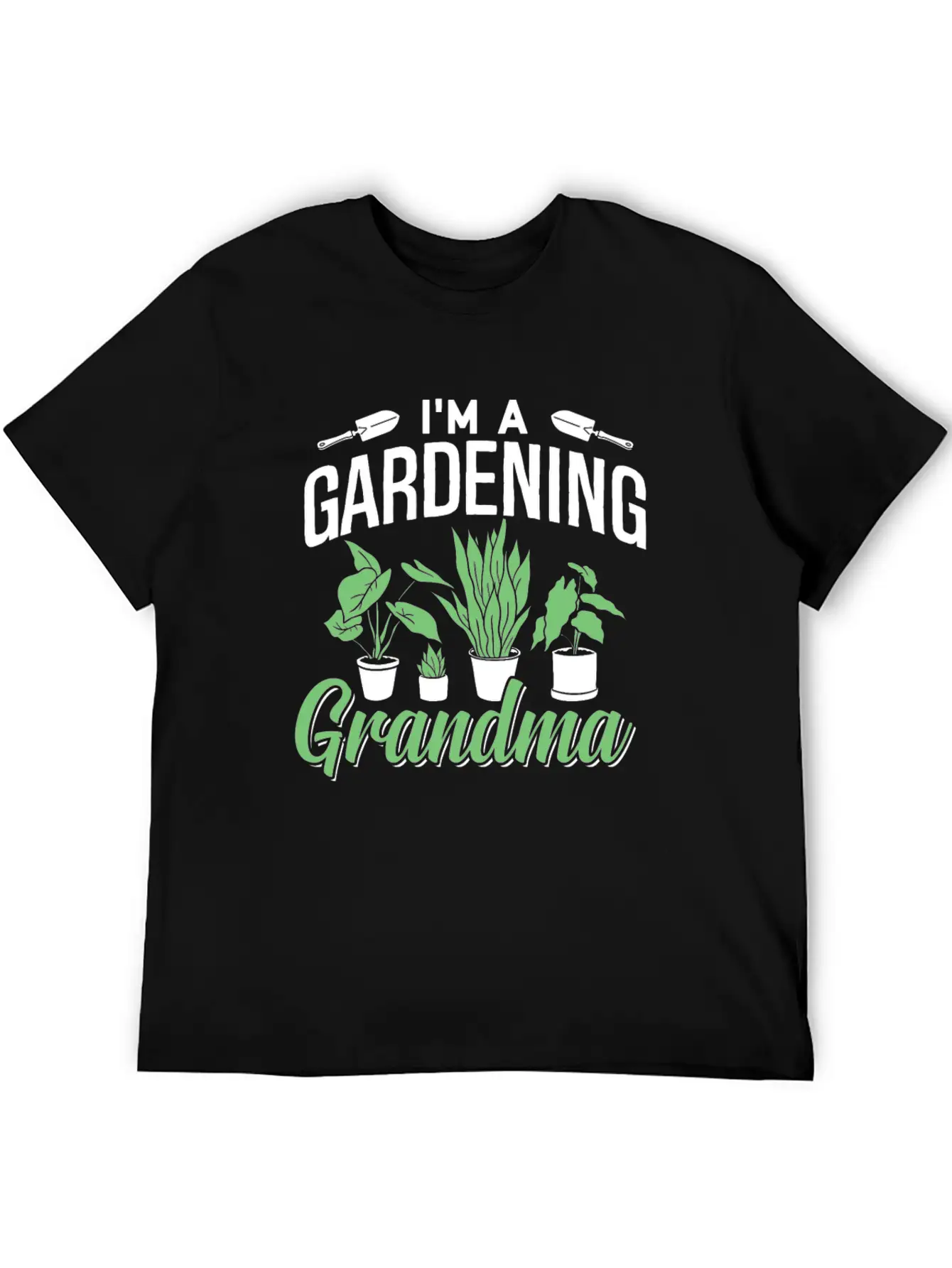 I'm A Gardening Grandma Gardener Granny Garden Basic Graphic T-Shirt – Daily Comfort In Soft Cotton