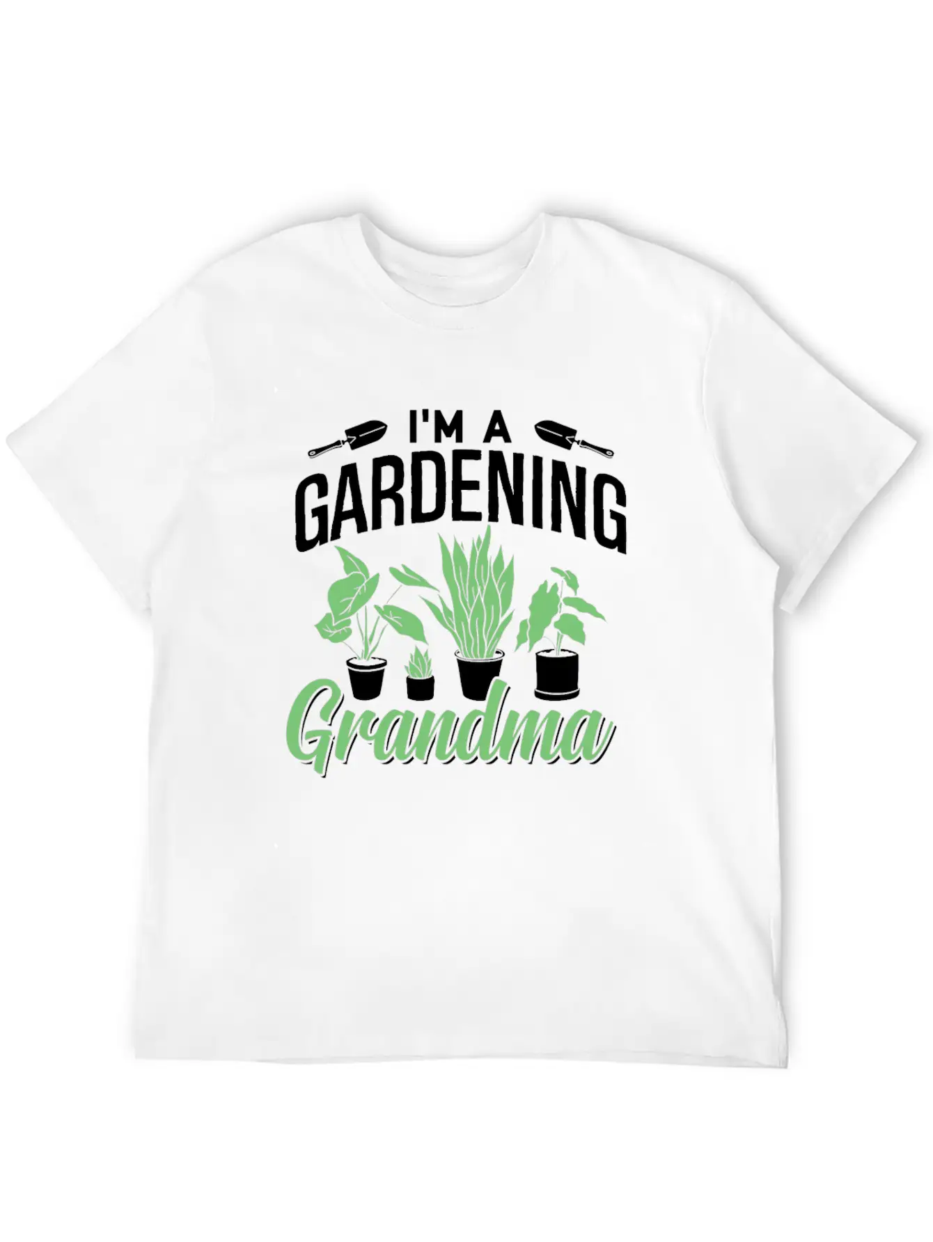 I'm A Gardening Grandma Gardener Granny Garden Basic Graphic T-Shirt – Daily Comfort In Soft Cotton