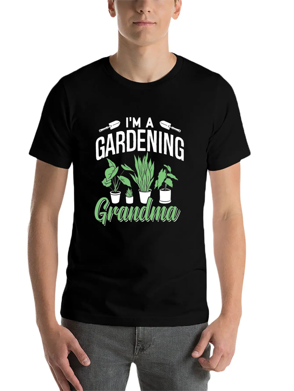 I'm A Gardening Grandma Gardener Granny Garden Basic Graphic T-Shirt – Daily Comfort In Soft Cotton