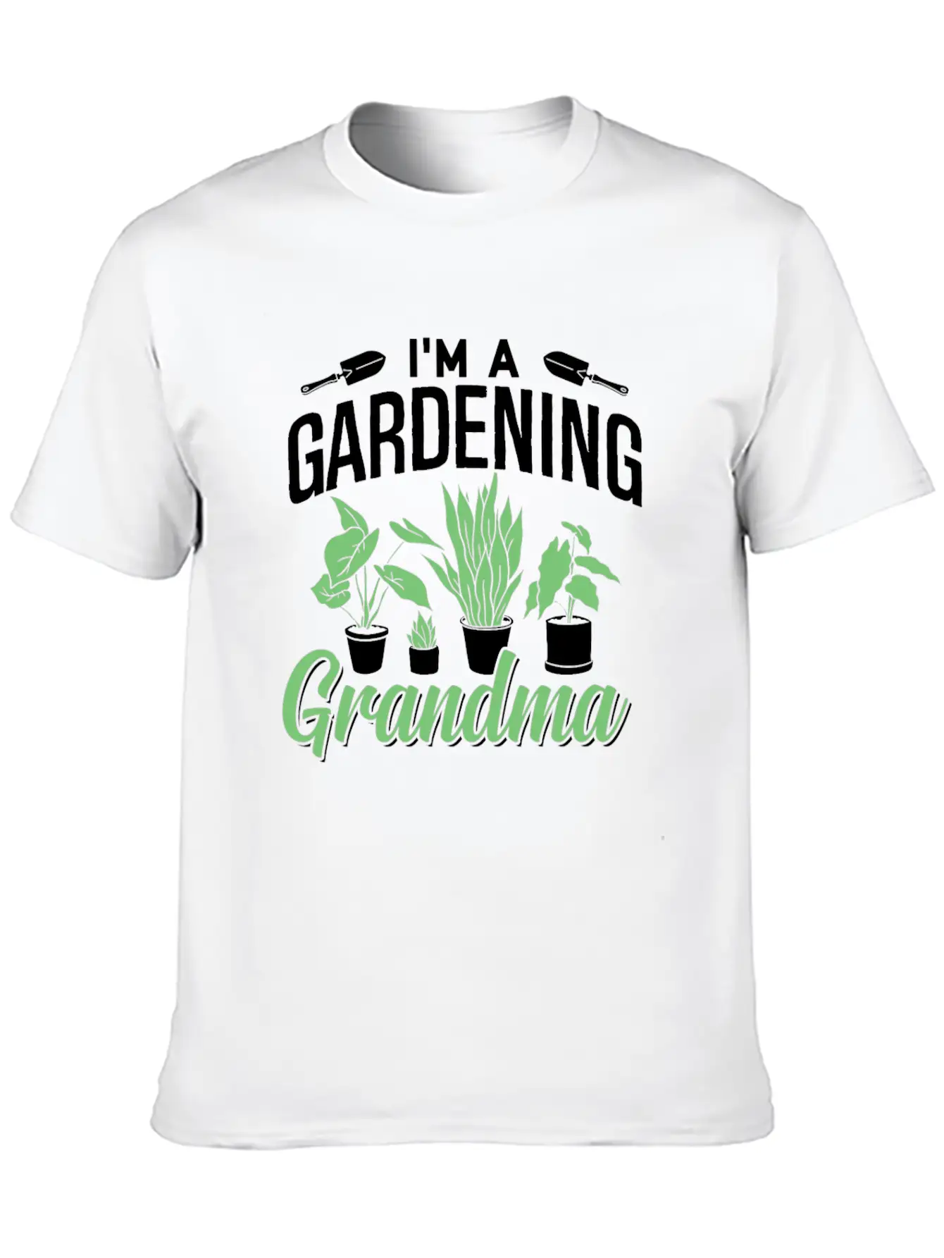 I'm A Gardening Grandma Gardener Granny Garden Basic Graphic T-Shirt – Daily Comfort In Soft Cotton