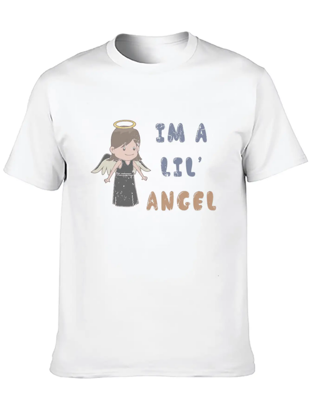 I'm A Lil' Angel 1970s Cute Punk Rock Ironic Breathable Soft Cotton T-Shirt – Timeless Casual Look