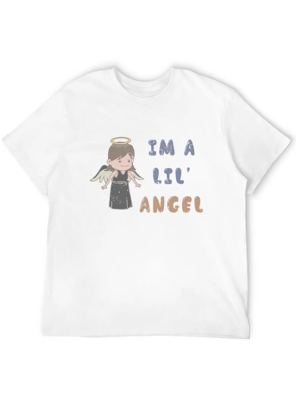 I'm A Lil' Angel 1970s Cute Punk Rock Ironic Breathable Soft Cotton T-Shirt – Timeless Casual Look