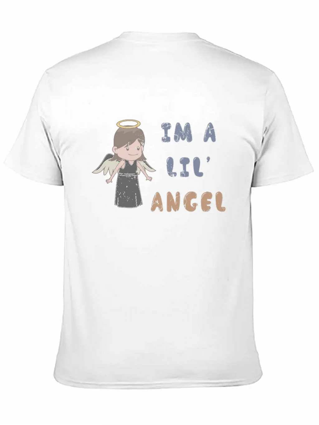 I'm A Lil' Angel 1970s Cute Punk Rock Ironic Breathable Soft Cotton T-Shirt – Timeless Casual Look