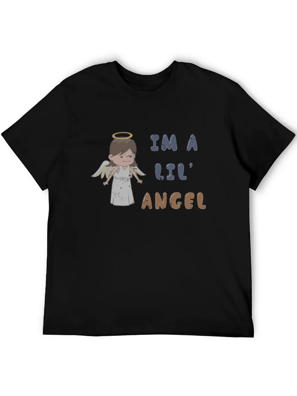 I'm A Lil' Angel 1970s Cute Punk Rock Ironic Breathable Soft Cotton T-Shirt – Timeless Casual Look