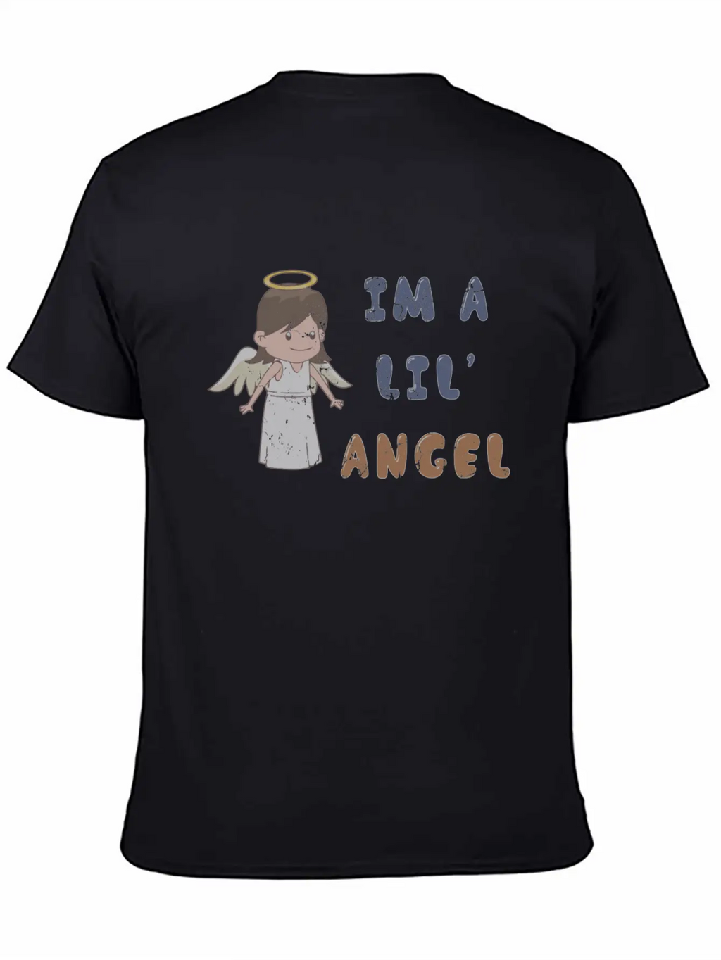 I'm A Lil' Angel 1970s Cute Punk Rock Ironic Breathable Soft Cotton T-Shirt – Timeless Casual Look