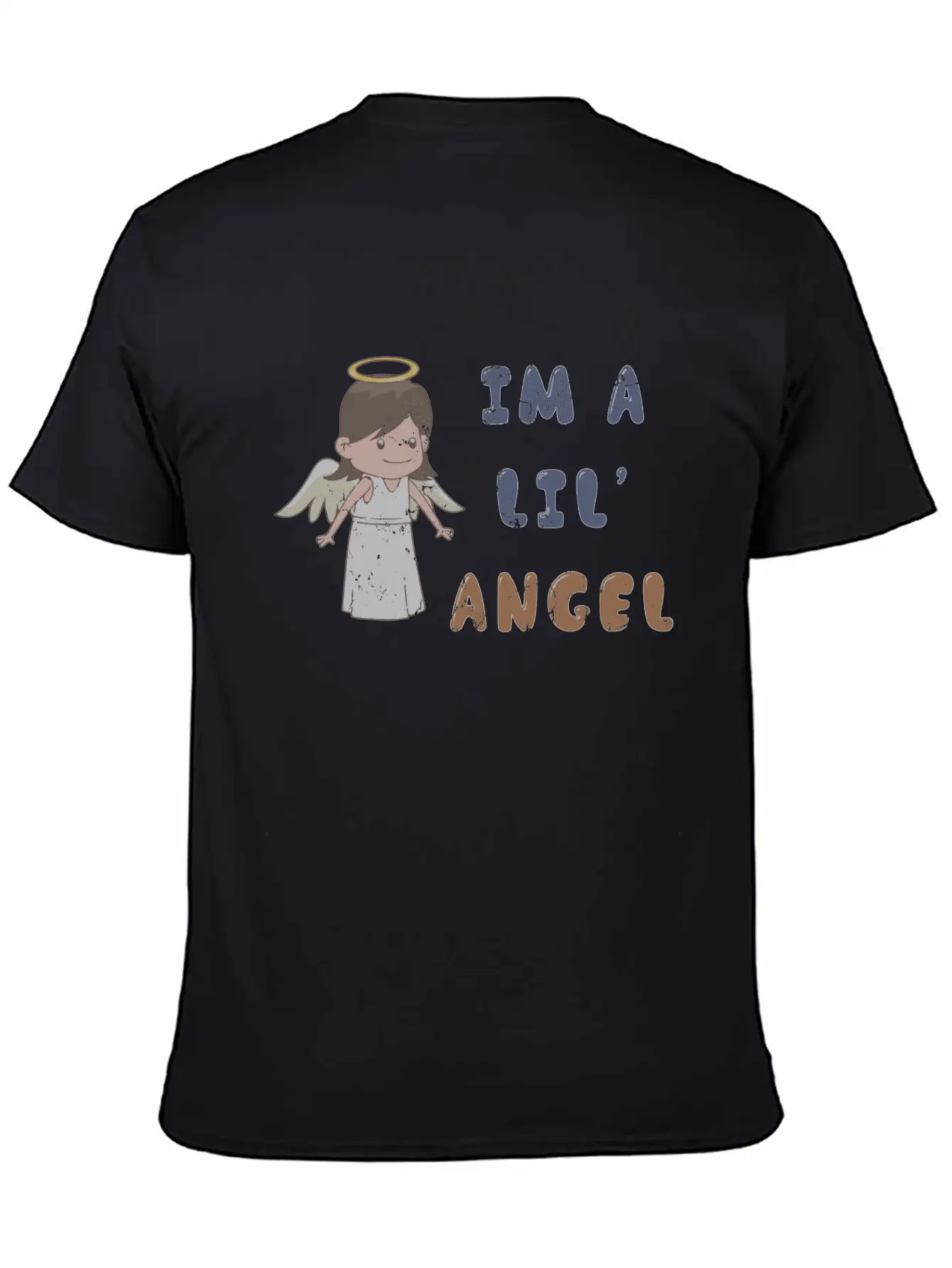 I'm A Lil' Angel 1970s Cute Punk Rock Ironic Breathable Soft Cotton T-Shirt – Timeless Casual Look