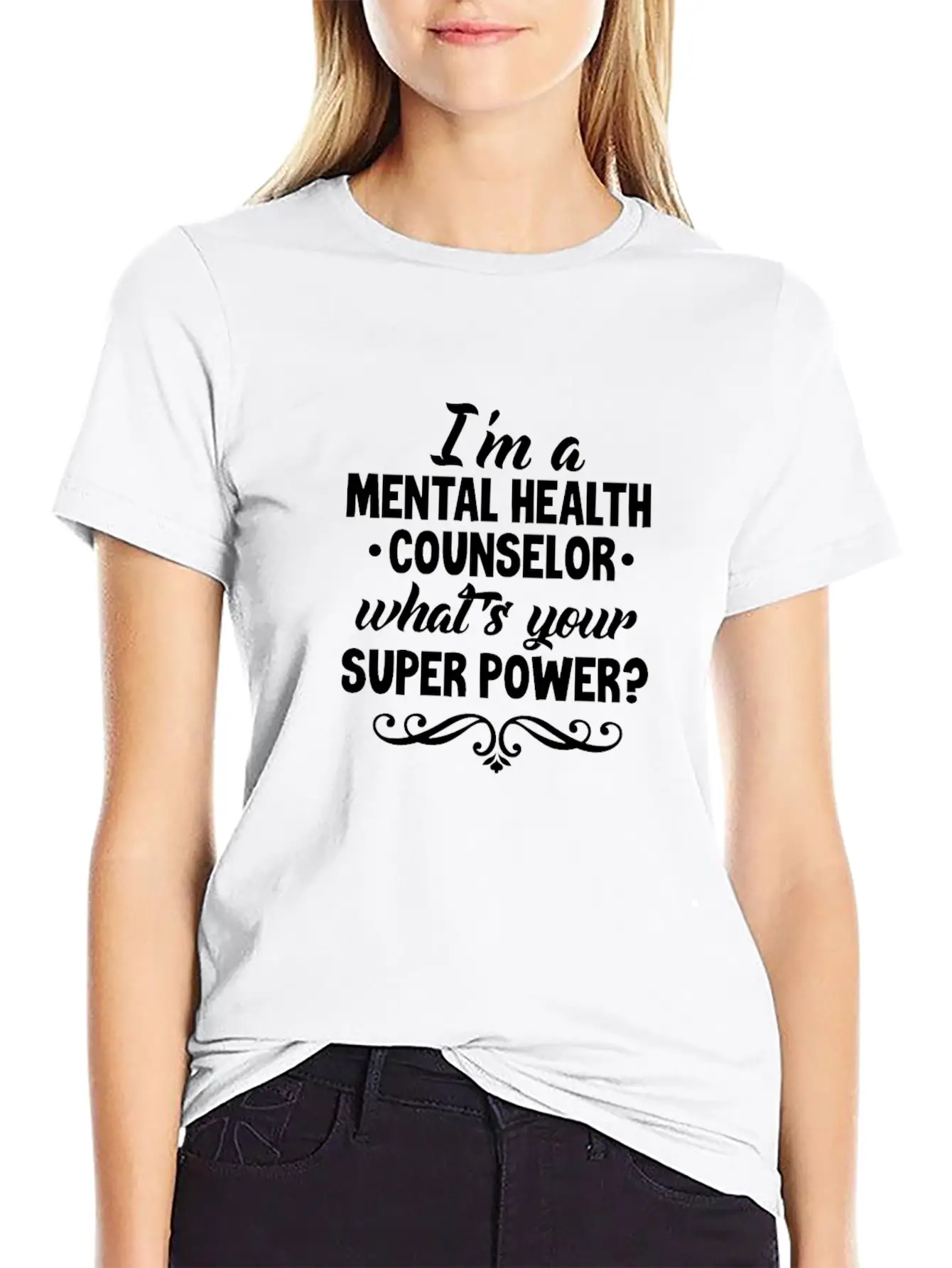I'm A Mental Health Counselor Breathable Graphic T-Shirt – Perfect For Casual Days