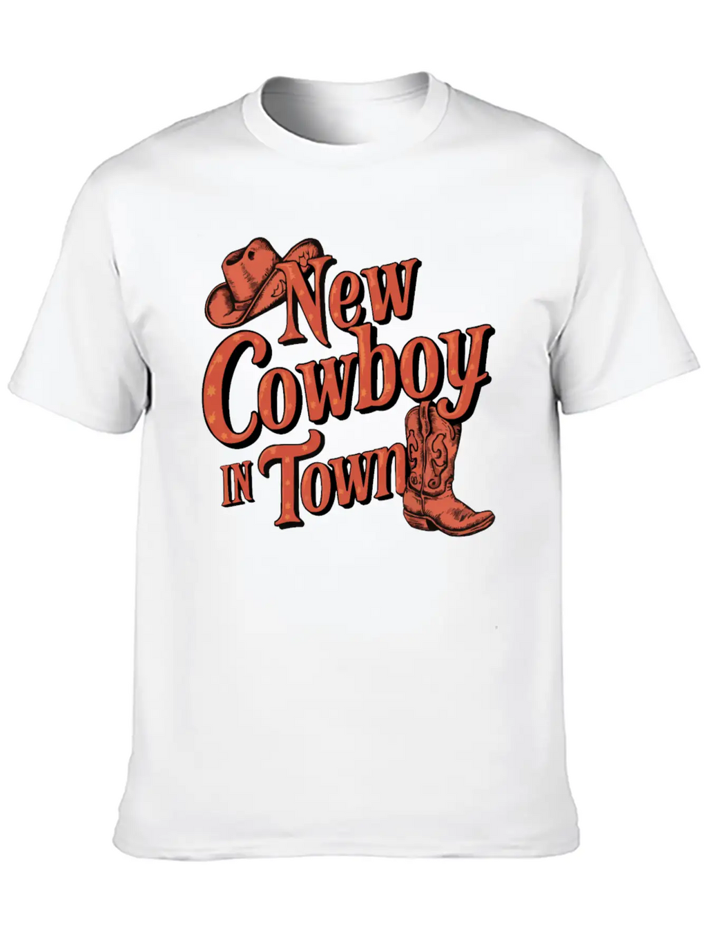 I'm A New Cowboy In Town Relaxed Everyday Tee – Lightweight And Durable Cotton