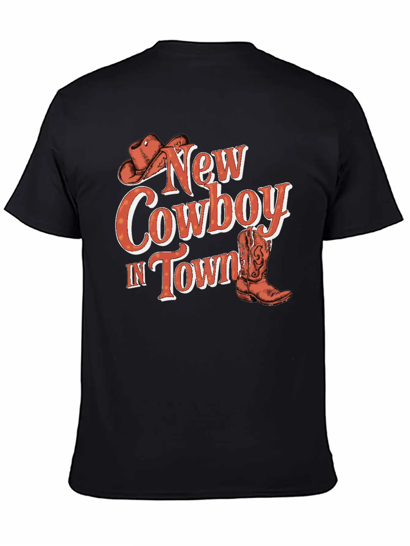 I'm A New Cowboy In Town Relaxed Everyday Tee – Lightweight And Durable Cotton