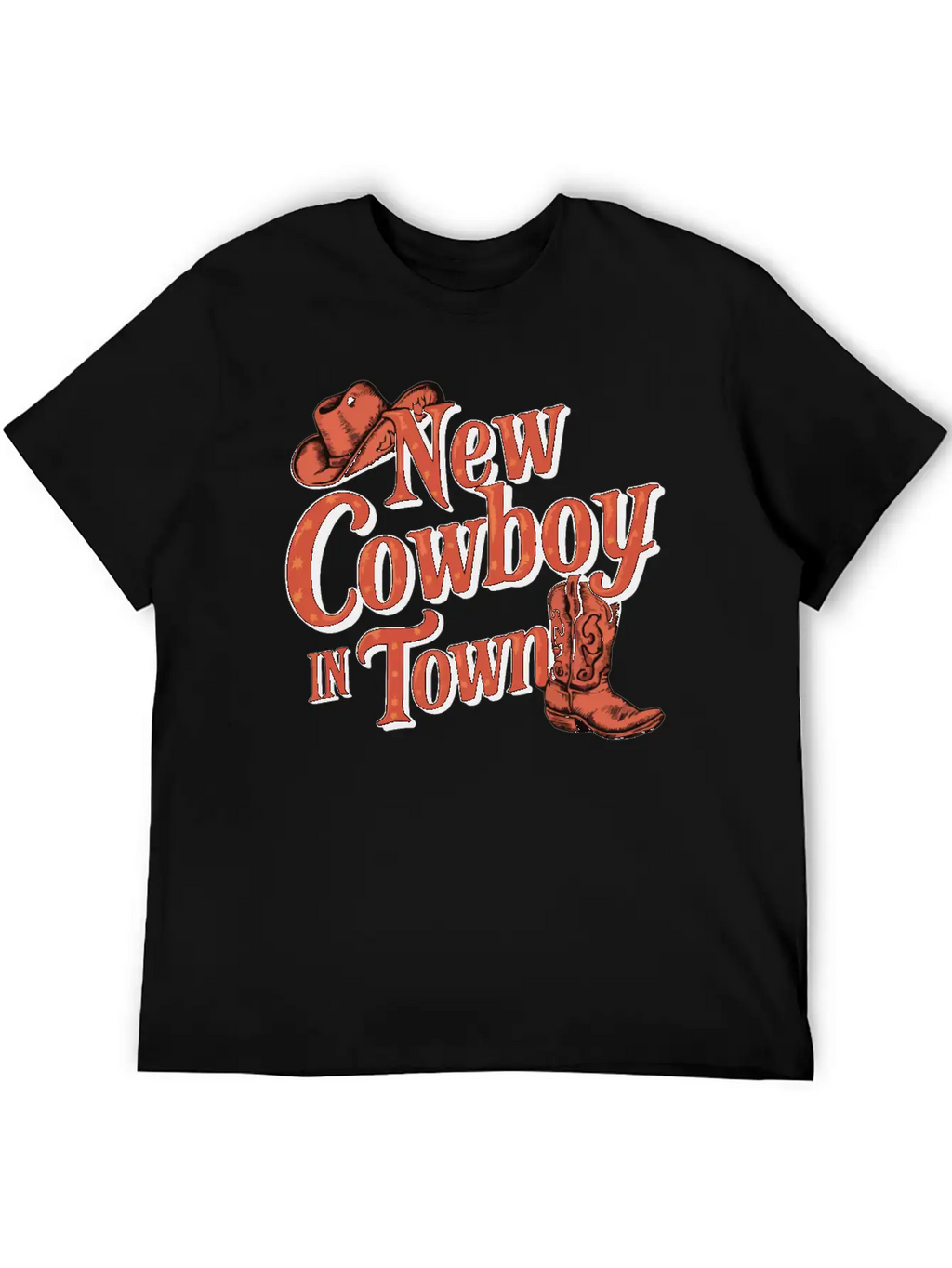 I'm A New Cowboy In Town Relaxed Everyday Tee – Lightweight And Durable Cotton