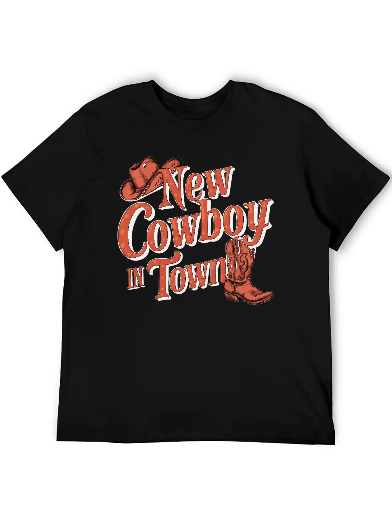 I'm A New Cowboy In Town Relaxed Everyday Tee – Lightweight And Durable Cotton